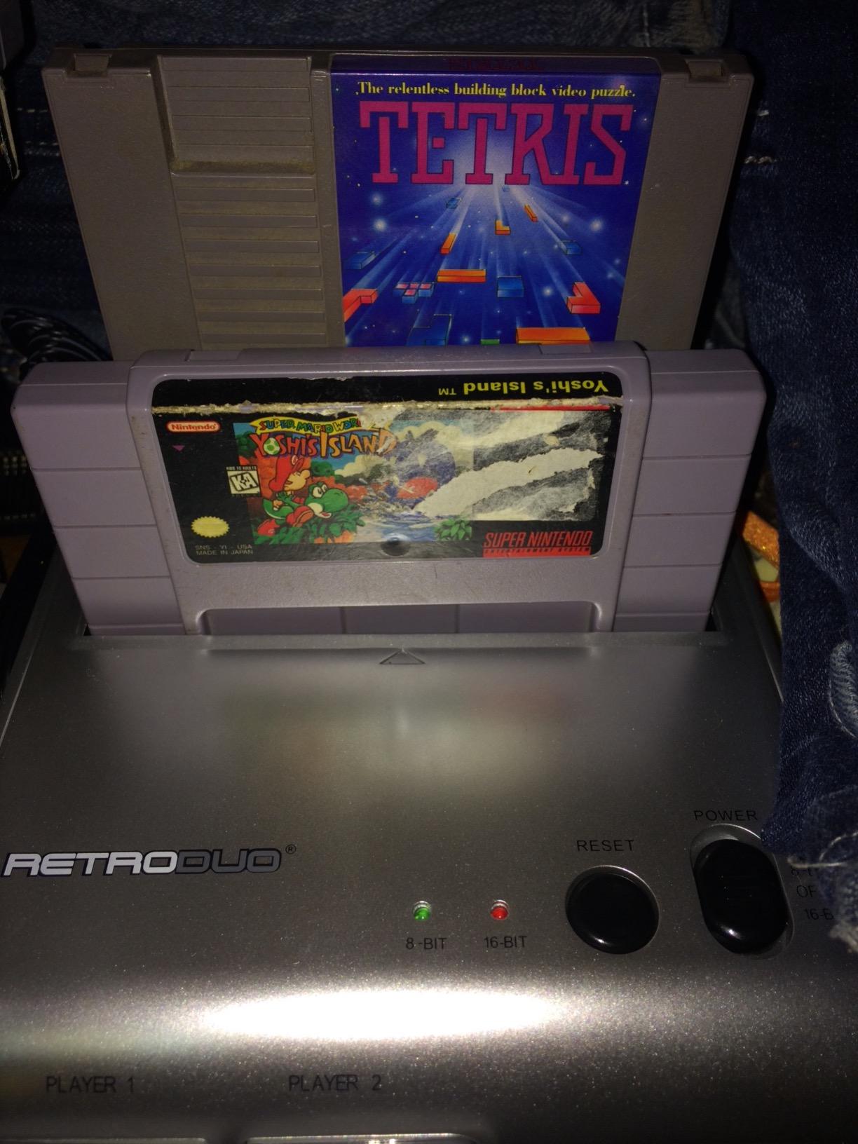 Retro-Bit Retro Duo 2 in 1 Console System - for Original NES/SNES, & Super Nintendo Games - Silver/Black customer photo 2