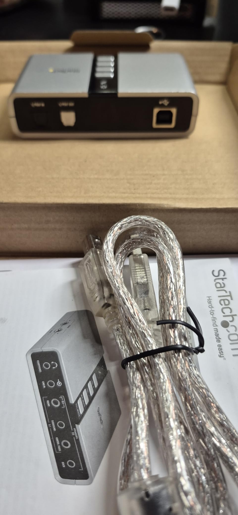 StarTech 7.1 USB Audio Adapter, External Sound Card (ICUSBAUDIO7D) customer photo 2