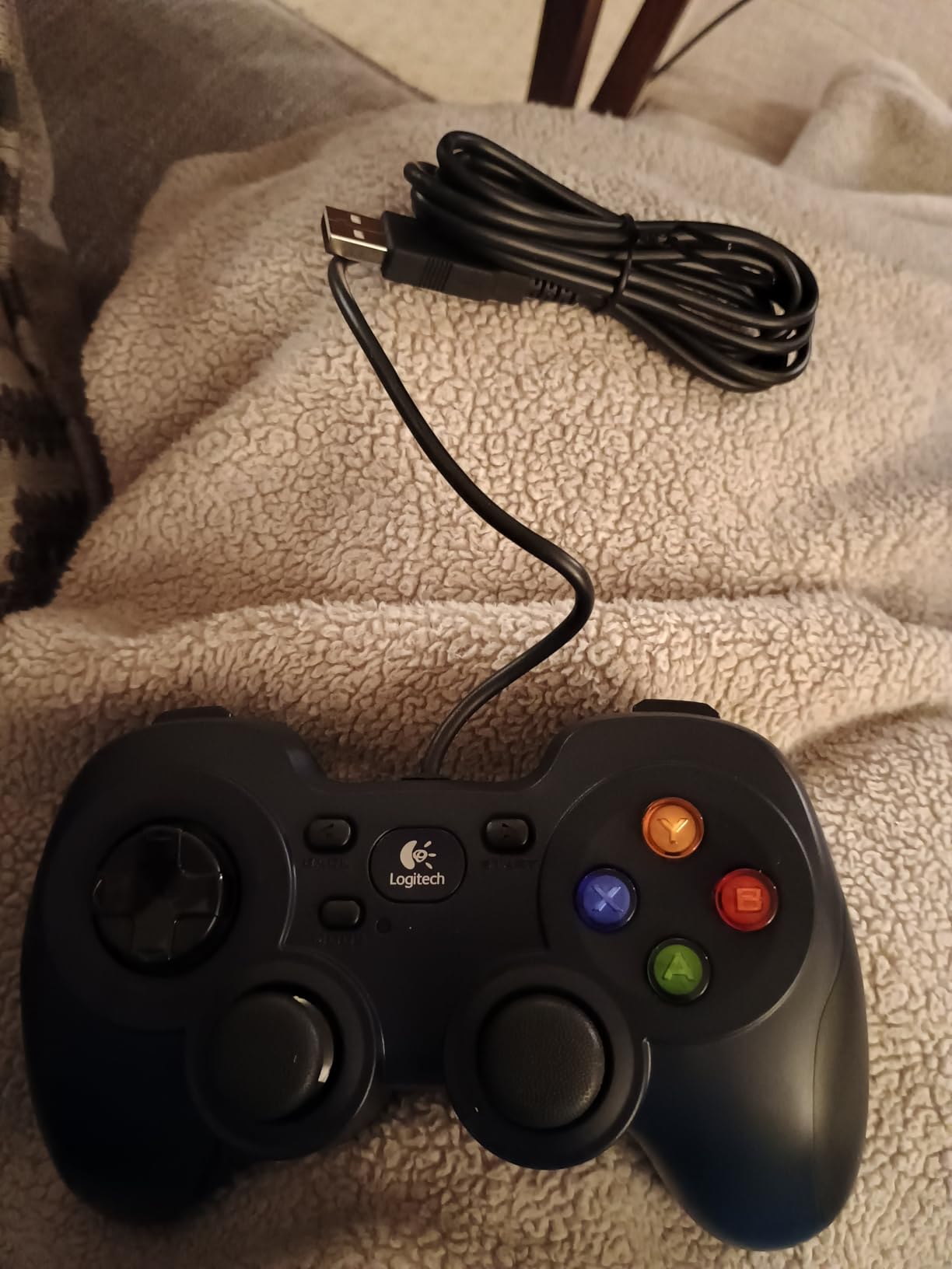 Logitech G F310 Wired Gamepad Controller Console - Blue/Black customer photo 2