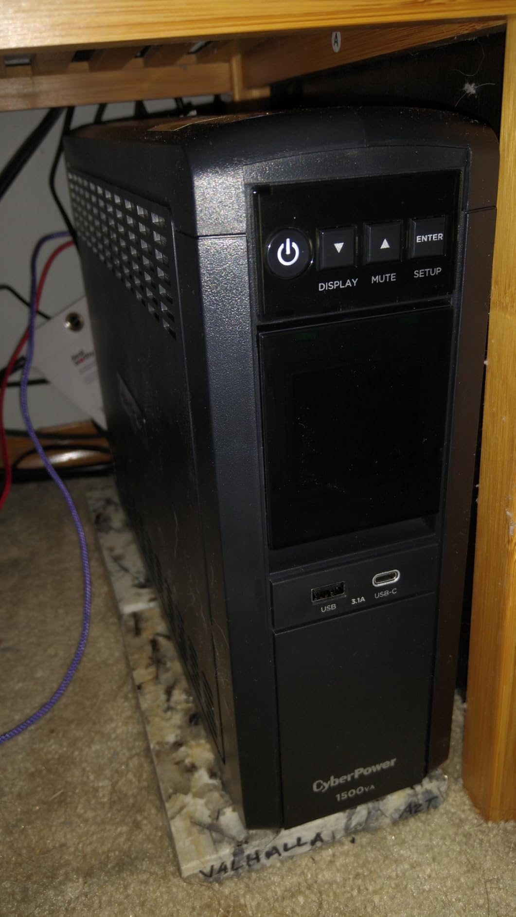 CyberPower CP1500PFCLCD PFC Sinewave UPS Battery Backup and Surge Protector | 1500VA/1000W, 12 Outlets, AVR, Mini Tower, UL Certified customer photo 2