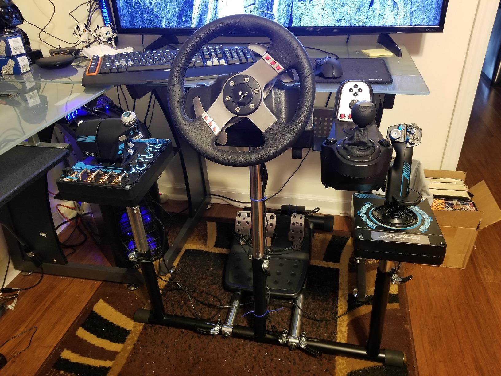Wheel Stand Pro: G Racing Wheel Stand Compatible With Logitech G29 G923 G920 G27 & G25 Wheels, Deluxe, Original V2. Wheel and Pedals Not included customer photo 1
