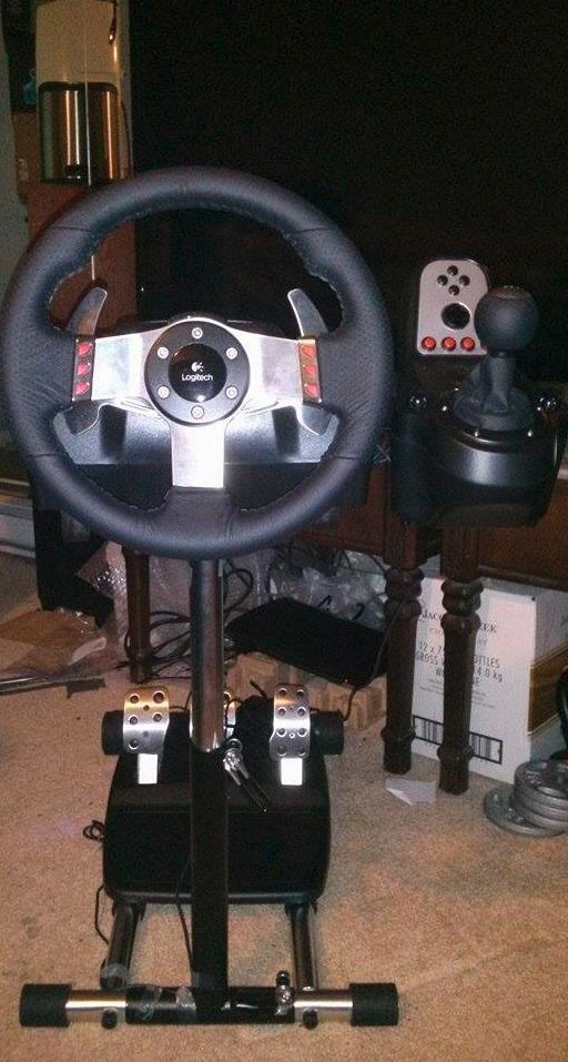 Wheel Stand Pro: G Racing Wheel Stand Compatible With Logitech G29 G923 G920 G27 & G25 Wheels, Deluxe, Original V2. Wheel and Pedals Not included customer photo 2