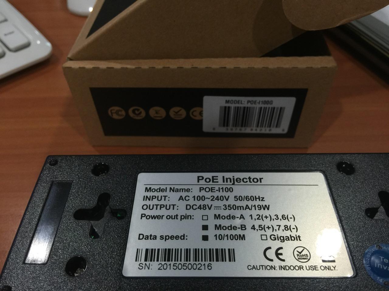 BV-Tech 30W Gigabit PoE+ Injector-Level VI Efficiency- (328 Feet Range) – 54V IEEE 802.3at/af and NDAA Compliant Plug and Play Power Adapter for IP Cameras, CCTV & IP Phones customer photo 1