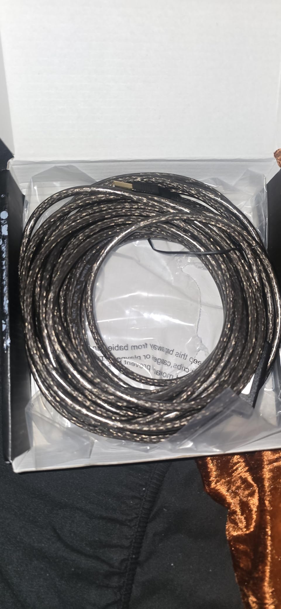Monoprice USB 2.0 Male to Female Active Extension/Repeater Cable - Use with PlayStation, Xbox, Kinenct, Oculus VR, Card Reader, Hard Drive, Keyboard, Printer, Camera, 20/28AWG, 16 feet, Black customer photo 2