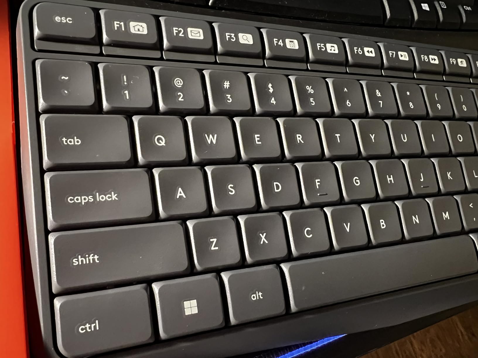 Logitech MK235 Full Size Wireless Keyboard and Mouse Combo | Spill-resistant full size keyboard, compact ambidextrous M170 mouse, connect via included USB-A receiver, Windows/Chrome customer photo 2