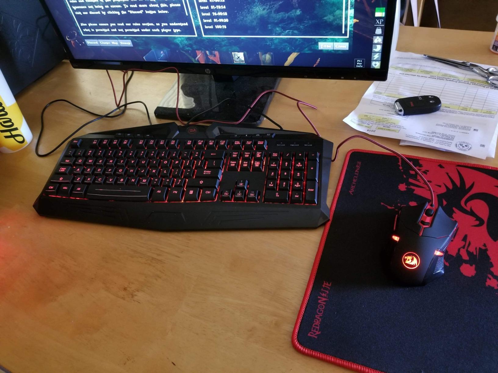 Redragon S101-3 Wired RGB Backlit Gaming Keyboard and Mouse Combo, Programmable Keyboard and Mouse (800-7200DPI), Gaming Headset Mouse Pad Combo All in 1 PC Gamer Bundle for Windows PC (Black) customer photo 2