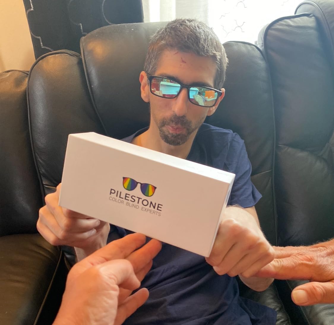 Pilestone TP-012 Lens A Color Blind Glasses Casual Style for Mild/Moderate Red-Green Blindness Indoor/Outdoor Use customer photo 2
