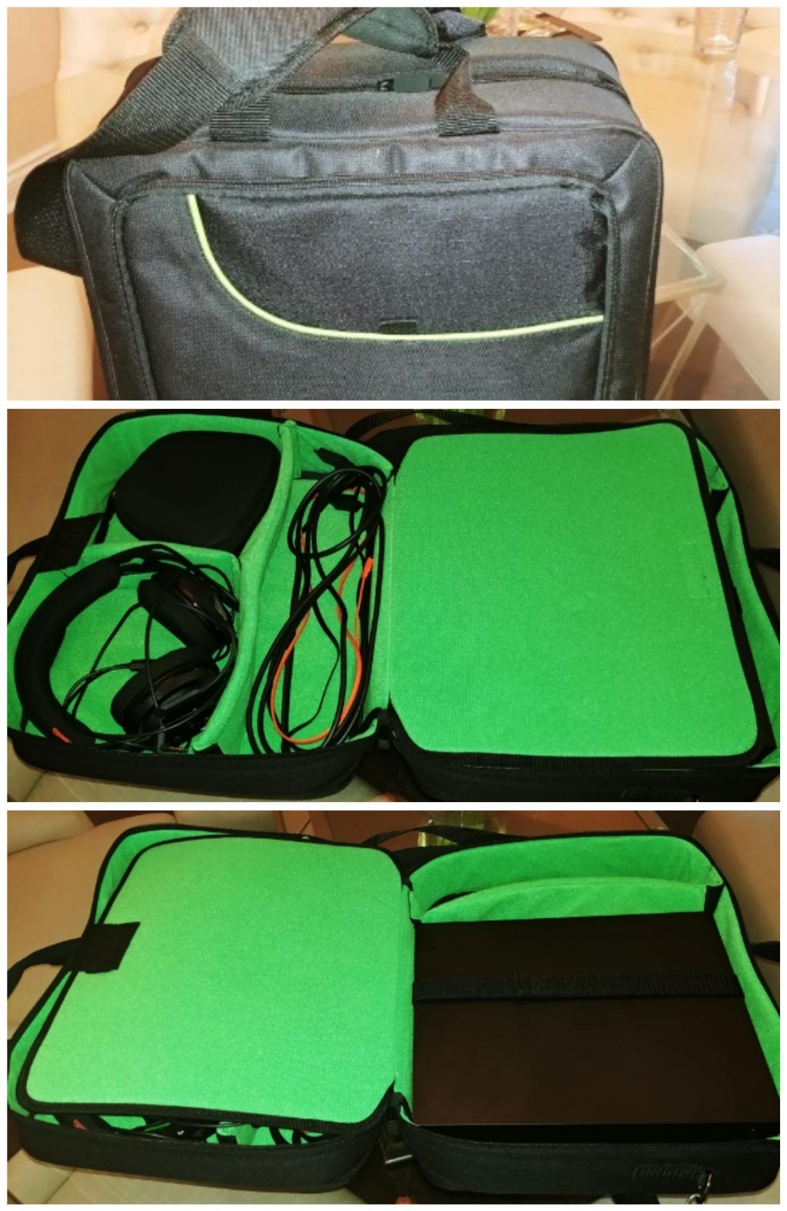 USA Gear Console Carrying Case Fits Xbox One, Series S, Xbox 360 - Travel Case with Water Resistant Exterior, Customizable Accessory Storage for Controllers, Power Cables Gaming Headset & more customer photo 2