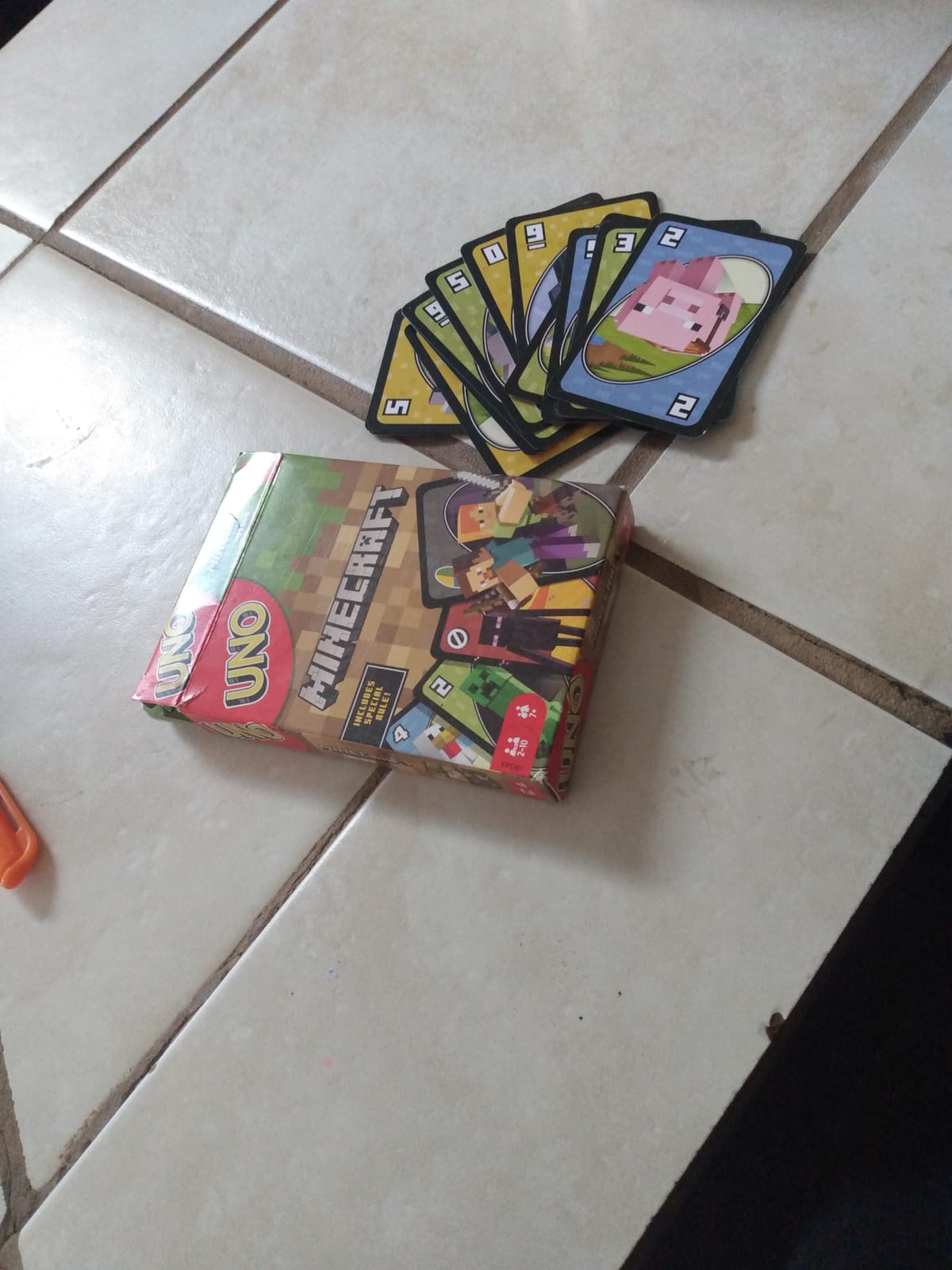 Mattel Games UNO Minecraft Card Game for Kids, Adults, Families & Parties, Deck & Special Rule Inspired by the Video Game, 2 to 10 Players | Video Game-Themed Deck with Favorite Characters & Special Rule for Kids, Teens and Family Night, FPD61 customer photo 1