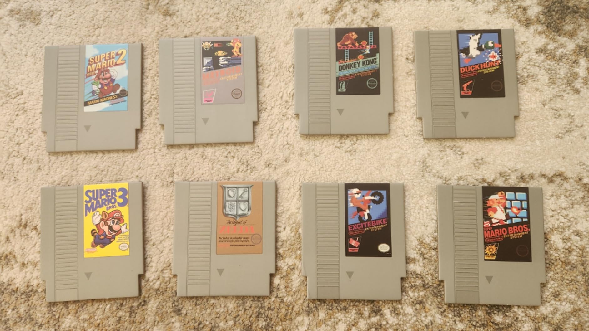 Paladone Nintendo NES Cartridge Retro Drink Coasters for Gamers - Set of 8 - Featuring Donkey Kong, Legend of Zelda, Super Mario, and More Classic Games customer photo 1