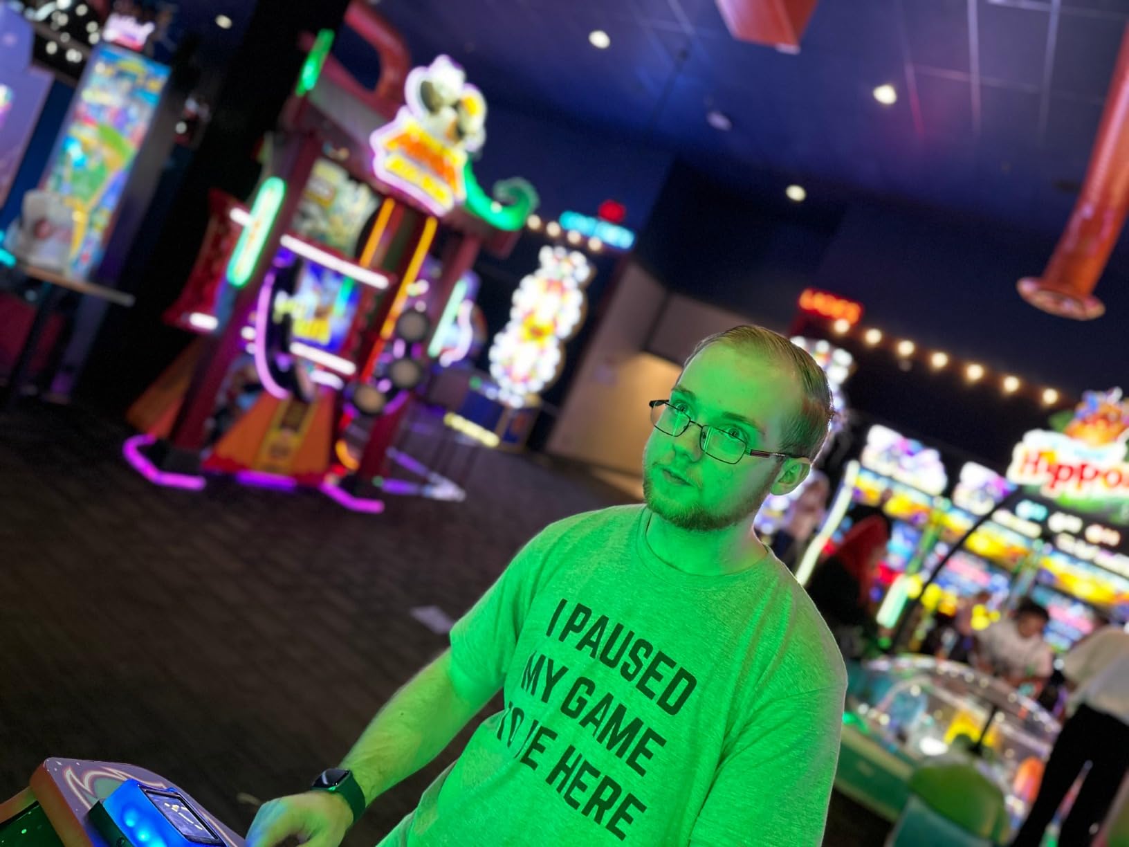 I Paused My Game to Be Here - Funny Video Gamer Humor Joke for Men Women T-Shirt customer photo 2