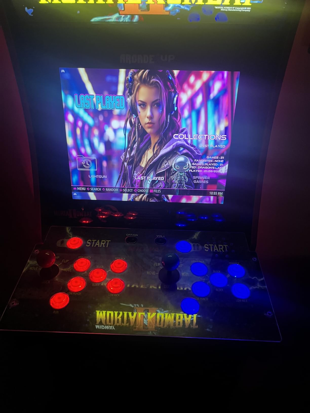 Qenker 2-Player LED Arcade DIY Kit for USB MAME PC Game DIY & Raspberry Pi Retro Controller DIY Including 2X Arcade Joystick, 20x LED Arcade Buttons, 2X Zero Delay USB Encoder (Blue & Red) customer photo 2