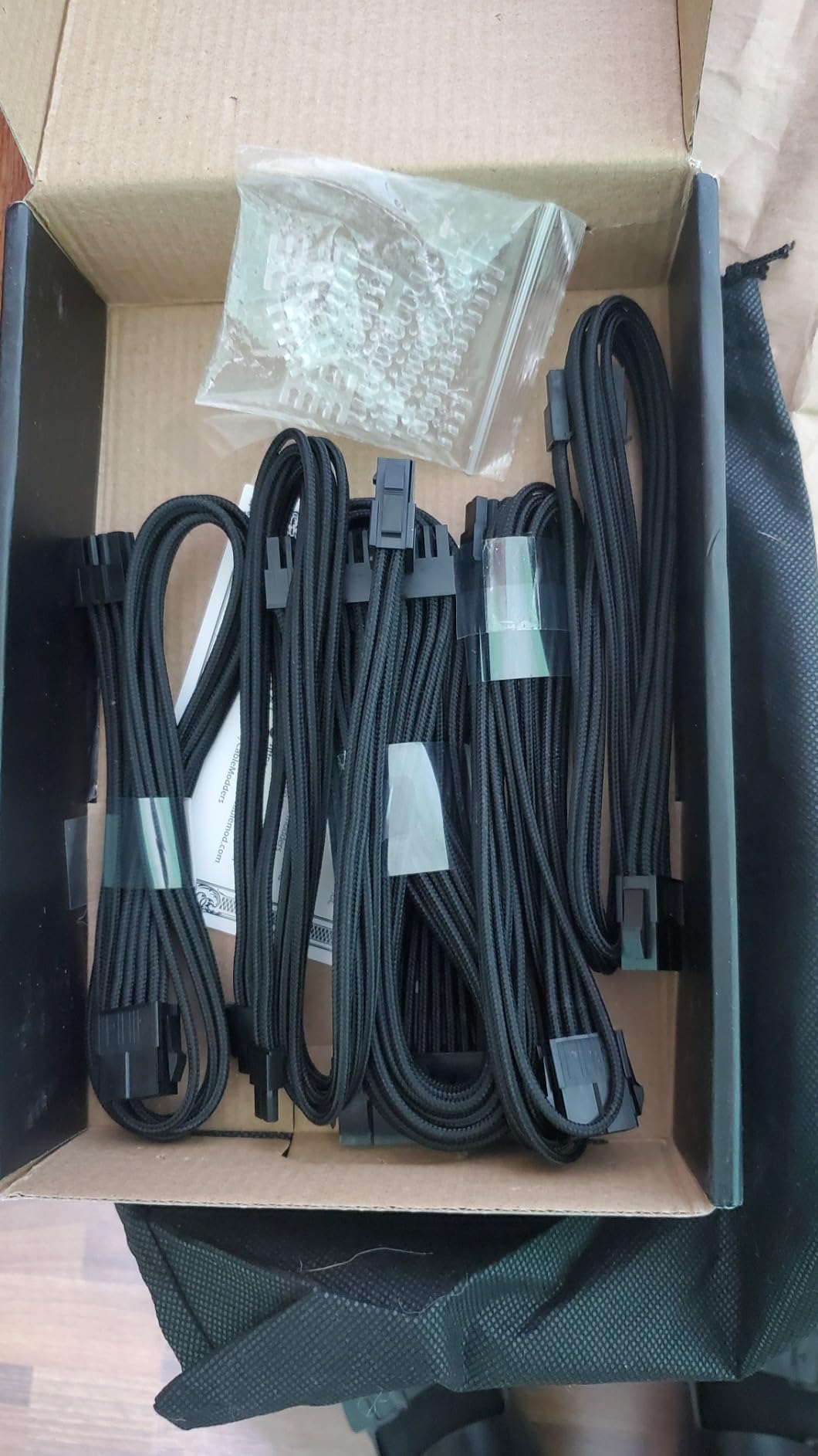 C-Series Classic ModMesh Sleeved Cable Kit for Corsair Type 4 RM Black Label/RMi/RMX (Black) customer photo 2