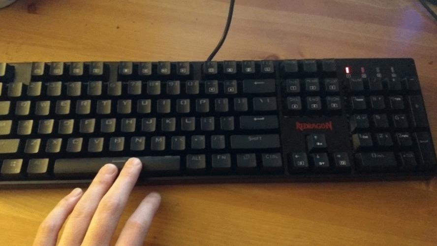Redragon K582 Wired RGB Mechanical Gaming Keyboard, 104-Key Standard Layout | 16.8M Color Immersive eSports Lighting Vibe, N-Key Rollover for Accurate Combos, 50M-Keystroke Durability, Customize Software customer photo 2