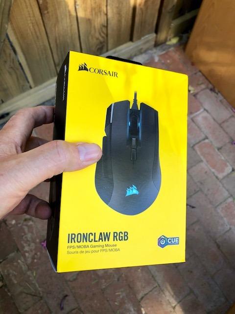 Corsair IRONCLAW RGB Wired FPS/MOBA Gaming Mouse - 18,000 DPI - 7 Programmable Buttons - Designed for Large Hands - iCUE Compatible - PC, Mac, PS5, PS4, Xbox - Black customer photo 2