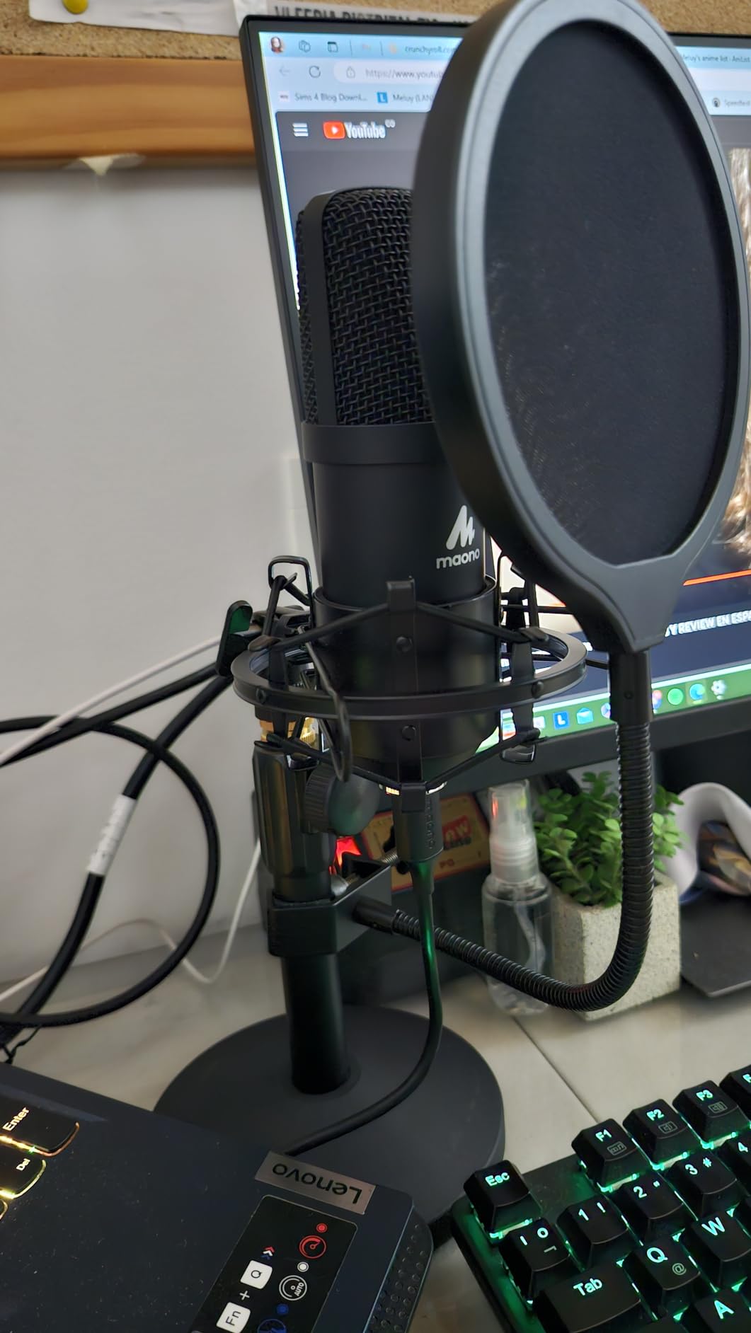 MAONO A04T USB Condenser Microphone Kit, 192kHz/24bit for PC Podcasting | Cardioid, All-metal Body, Plug and Play for Computer, Laptop, Recording, Content Creation, Streaming, YouTube Video, Gaming customer photo 1