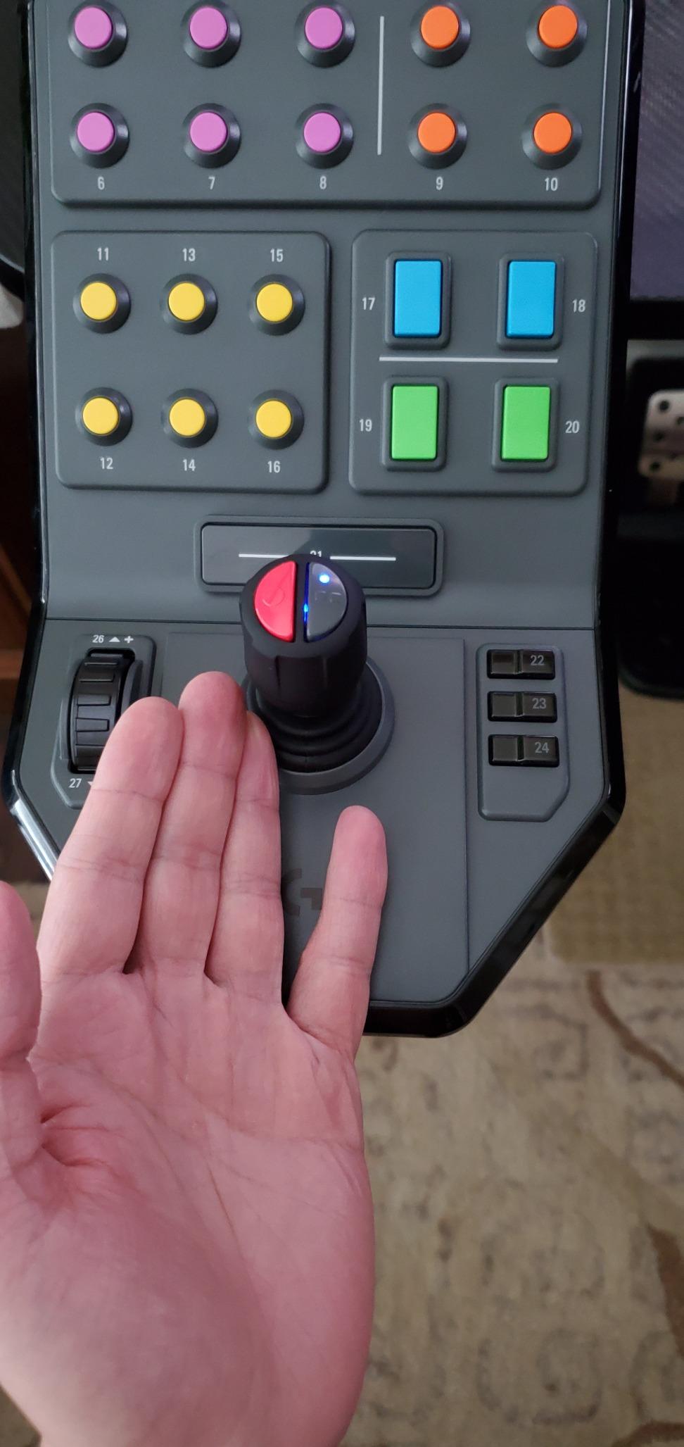 Logitech G Farm Sim Vehicle Side Panel for Simulation 2025 | Front loader stick, 25+ programmable buttons, cruise control dial, durable desk clamp, wired USB connection customer photo 2