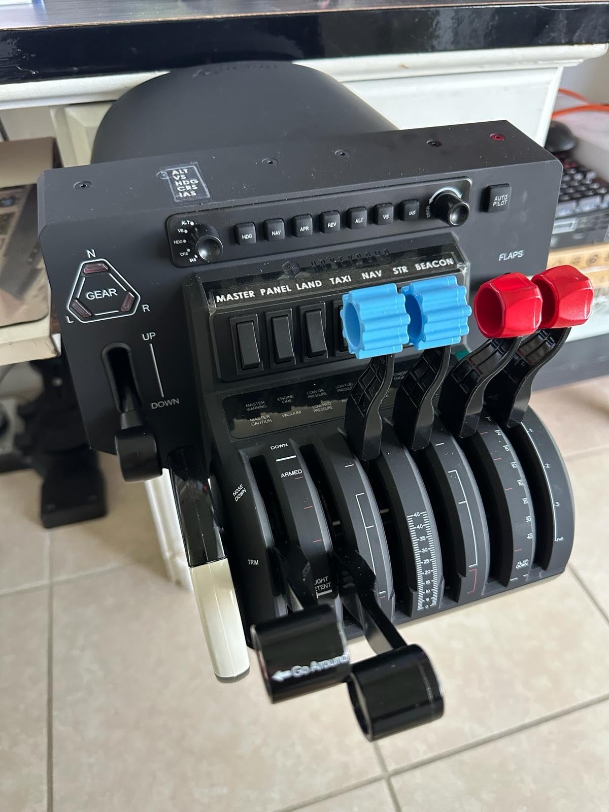 Honeycomb Bravo Throttle Quadrant | Flight simulator controls w/autopilot, annunciator panel, gear, flaps customer photo 2