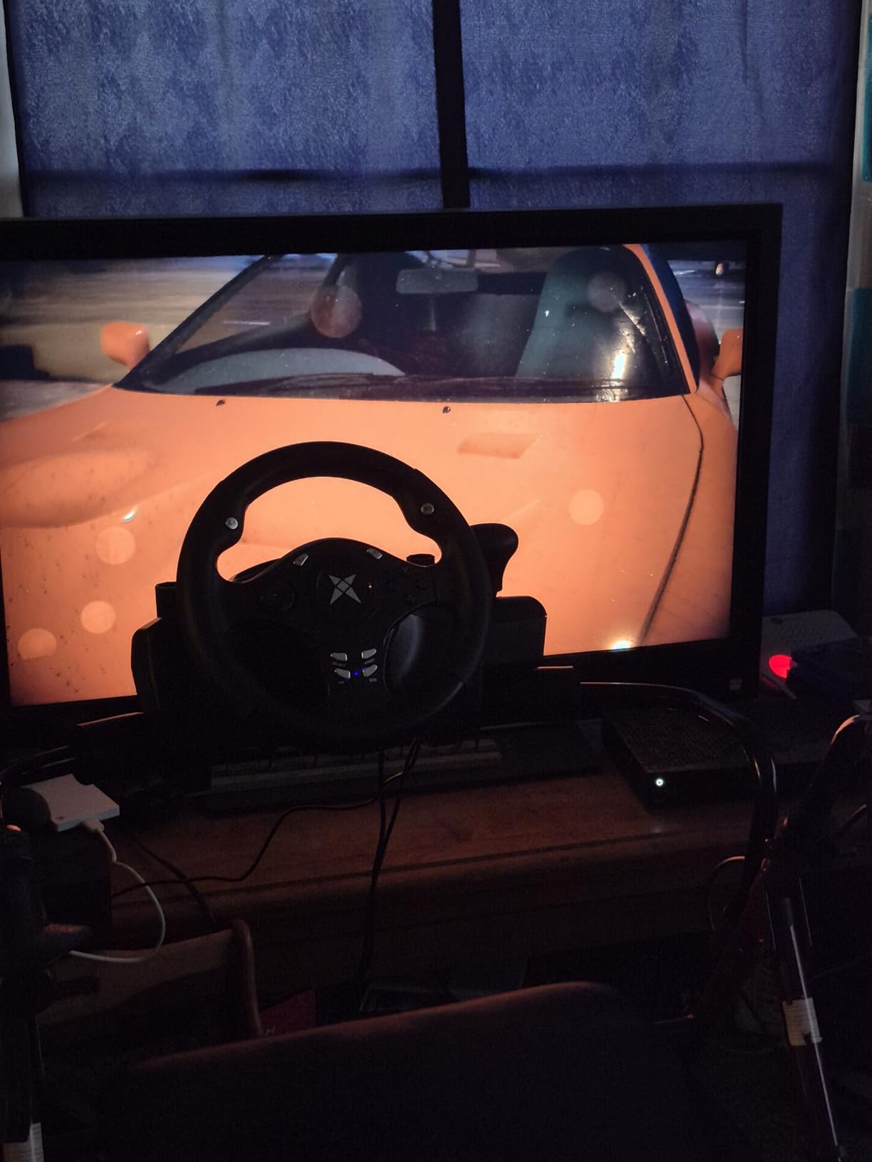 DOYO Gaming Steering Wheel with Pedals for PC, Xbox One, Xbox Series X | 270° Car Driving Simulator with Dual Motor Vibration Feedback, Sim Racing Wheel for PC/PS4/PS3/Xbox Series S/Switch/Android customer photo 1