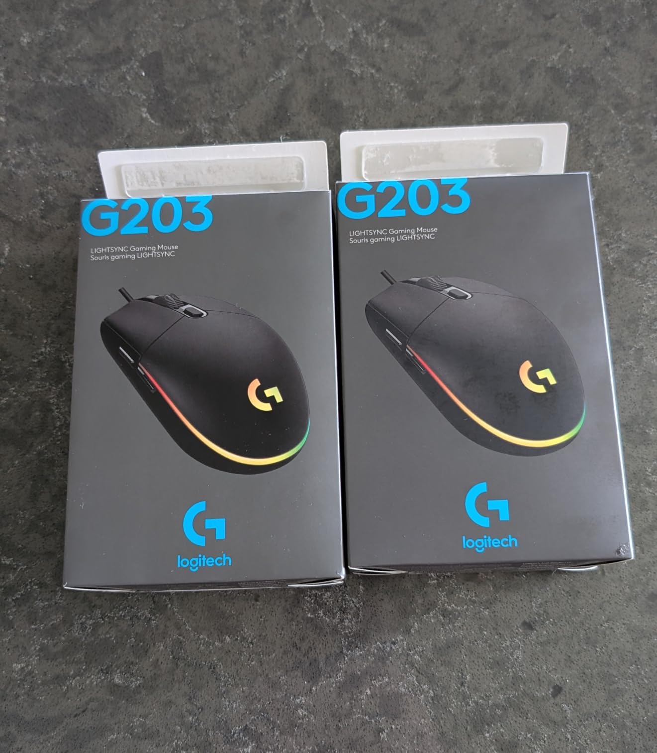 Logitech G203 Wired Gaming Mouse, 8,000 DPI, Rainbow Optical Effect LIGHTSYNC RGB, 6 Programmable Buttons, On-Board Memory, Screen Mapping, PC/Mac Computer and Laptop Compatible - Black customer photo 1