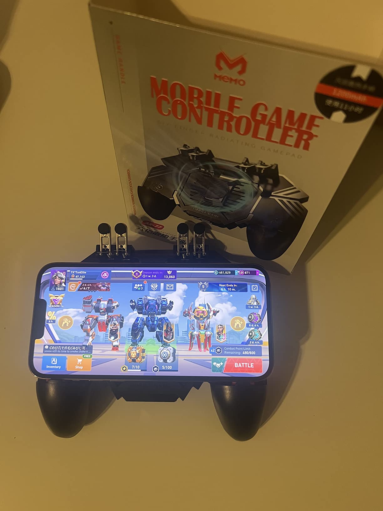 DELAM Mobile Game Controller with Cooling Fan for iPhone & Android customer photo 1