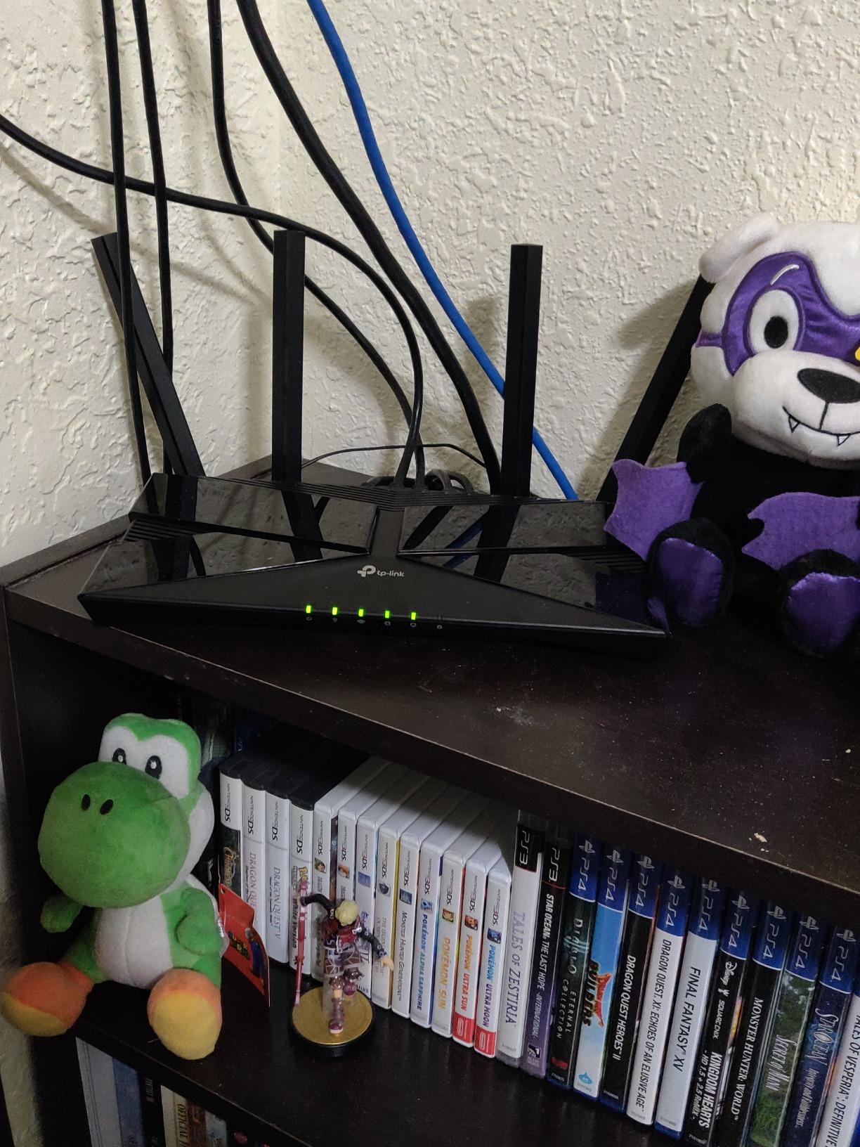 TP-Link Smart WiFi 6 Router (Archer AX10) - 4 Gigabit LAN Ports, Dual Band 802.11AX Router, Beamforming, OFDMA, MU-MIMO, Parental Controls, Dual-Core 900MHz Processor, Works with Alexa customer photo 2