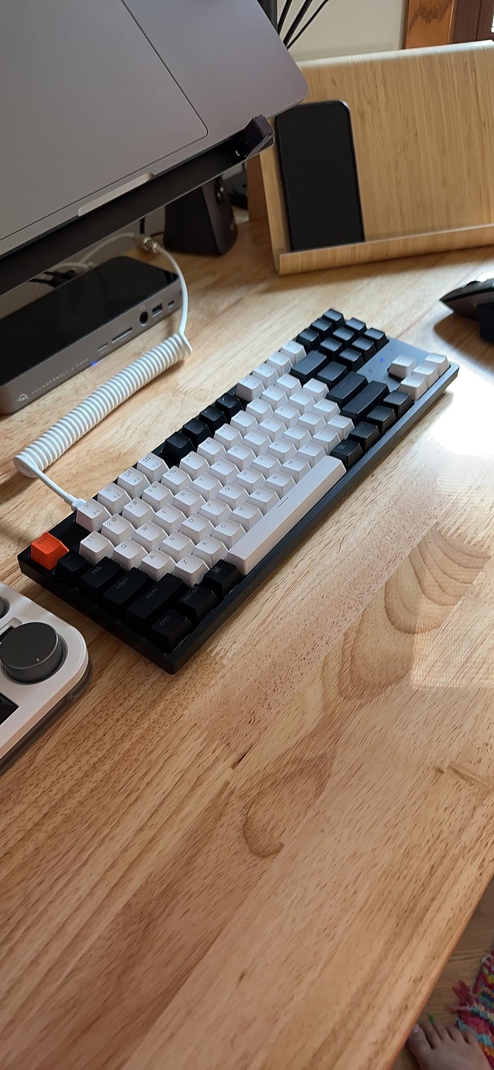 Keychron C1 Hot-swappable Wired Mechanical Computer Keyboard with Gateron G Pro Brown Switch/Double-Shot ABS Keycaps/White Backlight/USB Type-C Cable, Tenkeyless 87 Keys for Mac Windows PC customer photo 2