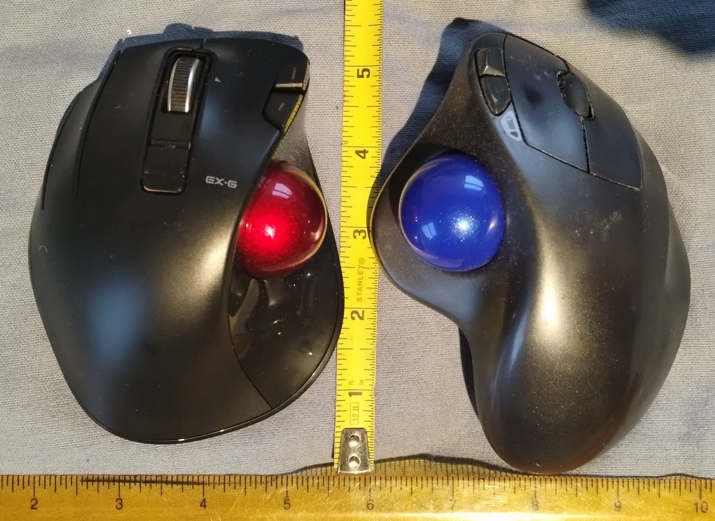 ELECOM EX-G Left Handed Trackball Mouse, 2.4 GHz USB Wireless, Ergonomic, Thumb Control, Tracking Roller Ball, 6 Programmable Buttons, Tilt Scroll customer photo 2