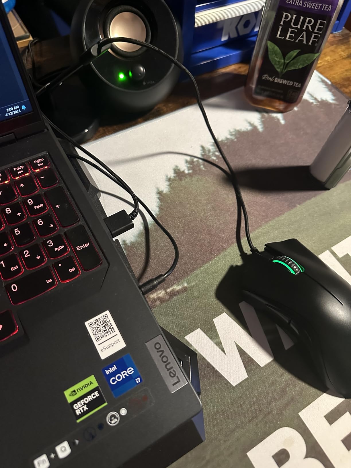 Razer Gaming Mouse Bungee V3 Chroma, Drag-Free Wired Mouse Support, Black | For Esports-Level Performance, Weighted Base, Anti-Slip Feet customer photo 1