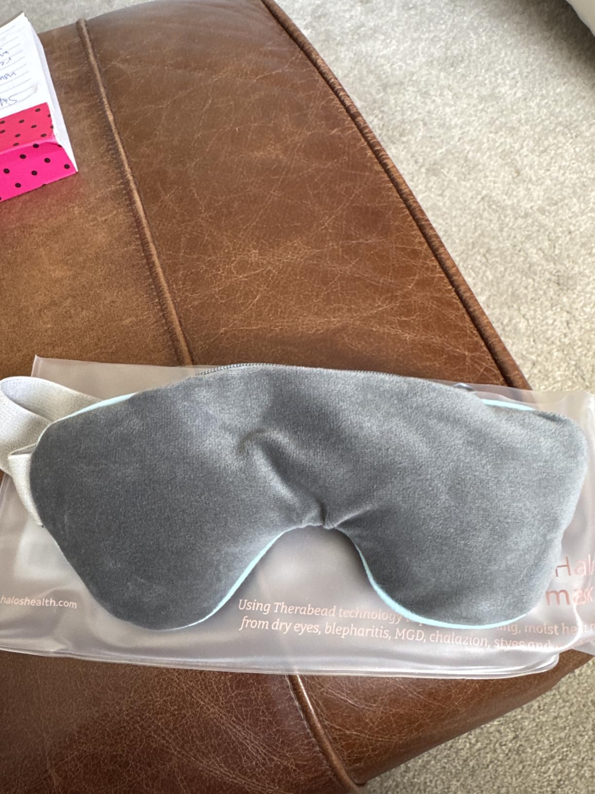 MyHalos Heated Eye Mask - Warm Compress for Dry Eyes, Blepharitis & MGD - Reusable & Microwavable customer photo 1