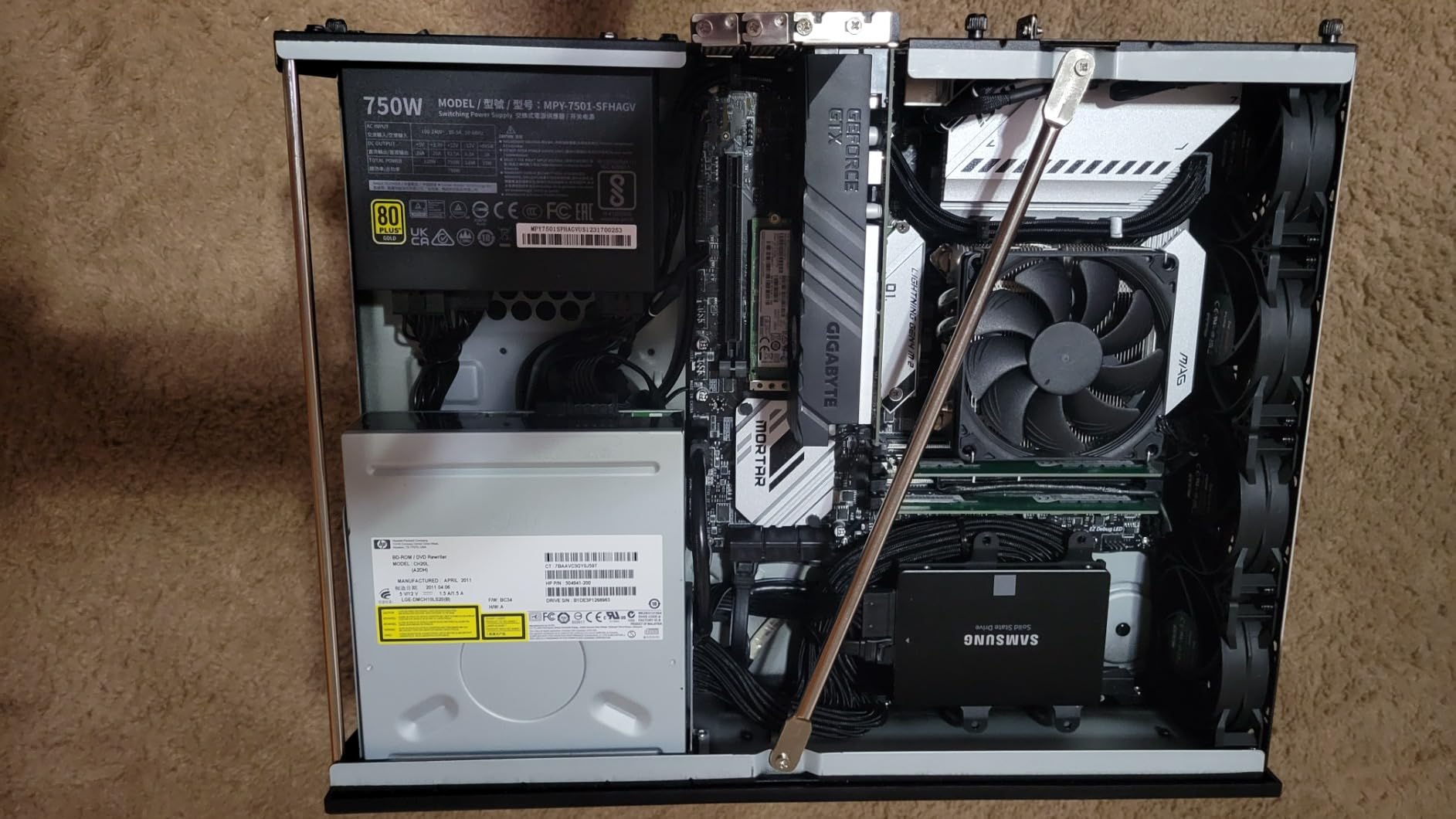 Cooler Master V750 SFX Gold ITX SFF Power Supply, PCIe 5.1 Ready | Certification Cybenetics Gold & Noise A, 80 PLUS Gold, 750W, Mini-ITX & SFF Systems, ATX 3.1, 12V-2x6 Cable, Fully Modular customer photo 1