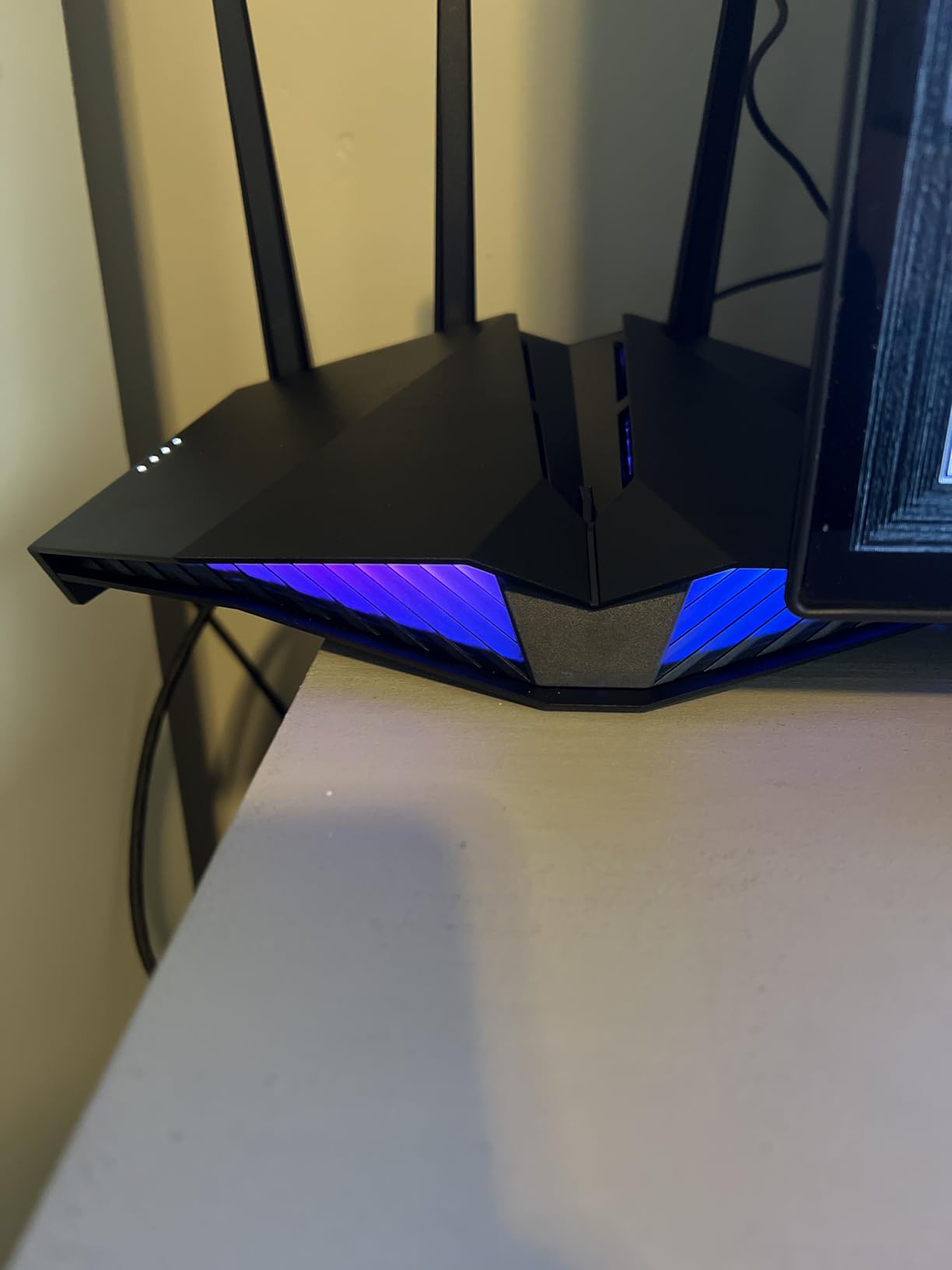ASUS RT-AX82U AX5400 Dual-Band WiFi 6 Gaming Router, Game Acceleration, Mesh Support, Dedicated Port, Mobile Boost, MU-MIMO, Aura RGB (Renewed) customer photo 2