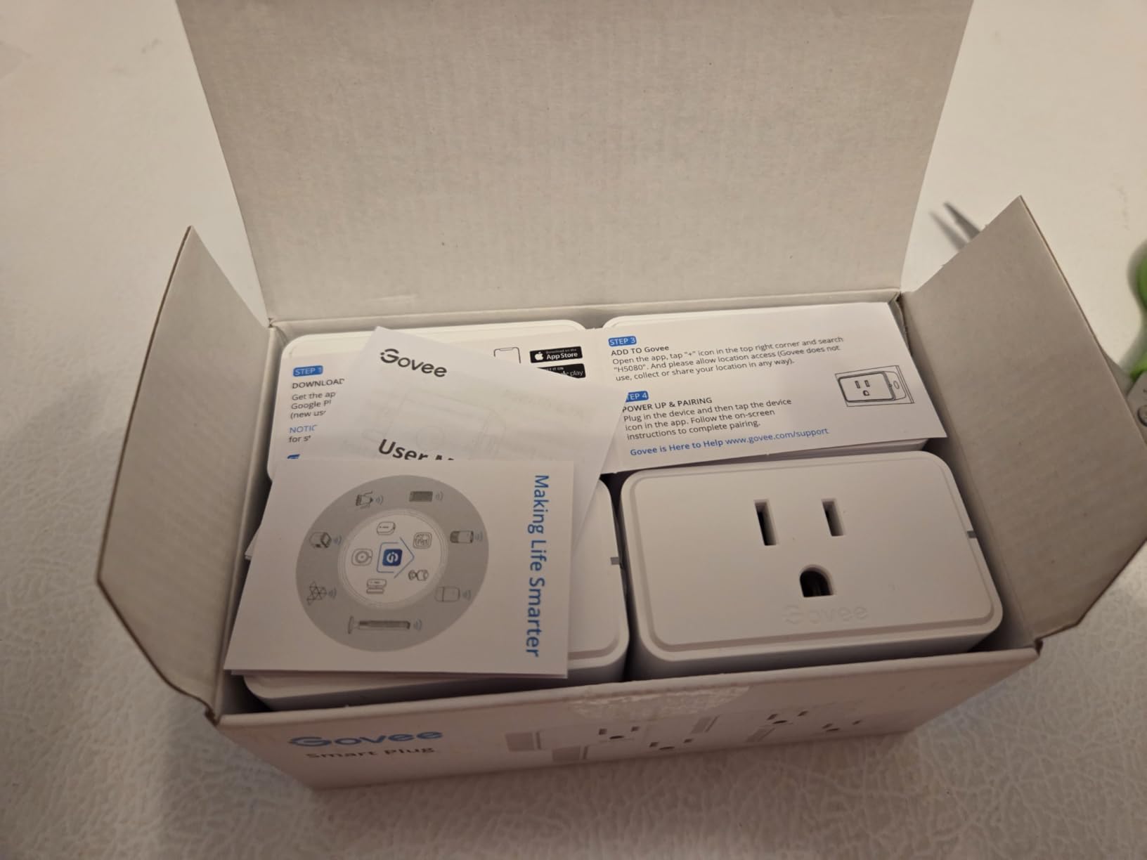 Govee Smart Plug 15A WiFi Bluetooth Outlet 4 Pack, Remote Group Control customer photo 2