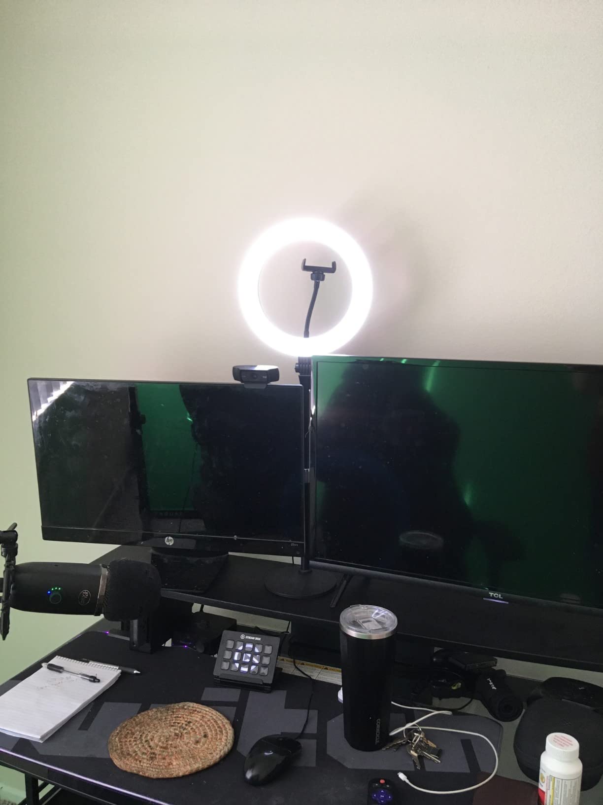 Desk Ring Light with Stand - 10.5'' Desktop Ring Light with Phone Holder for Video Recording, Circle Light for Computer Zoom Meeting Video Conference Lighting Video Calls Podcast Streaming customer photo 2