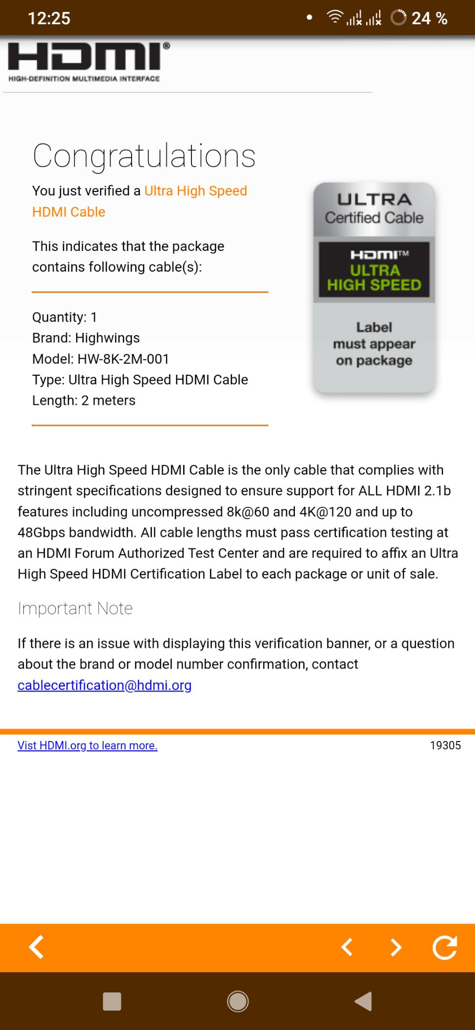 Highwings 8K HDMI Cable Long 2.1 30FT/9M, 48Gbps High Speed HDMI Braided | 4K@120Hz 8K@60Hz Dynamic HDR 10 eARC HDCP 2.2&2.3 Compatible for PS5, Blu-ray Player and Monitor customer photo 1