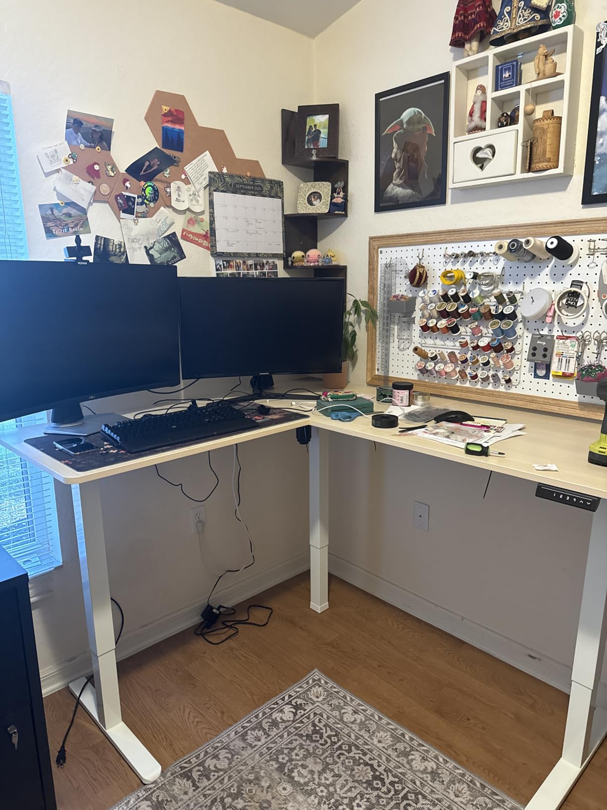 VIVO Black 63 x 55 in Corner Standing Desk, DESK-E3CTB customer photo 1