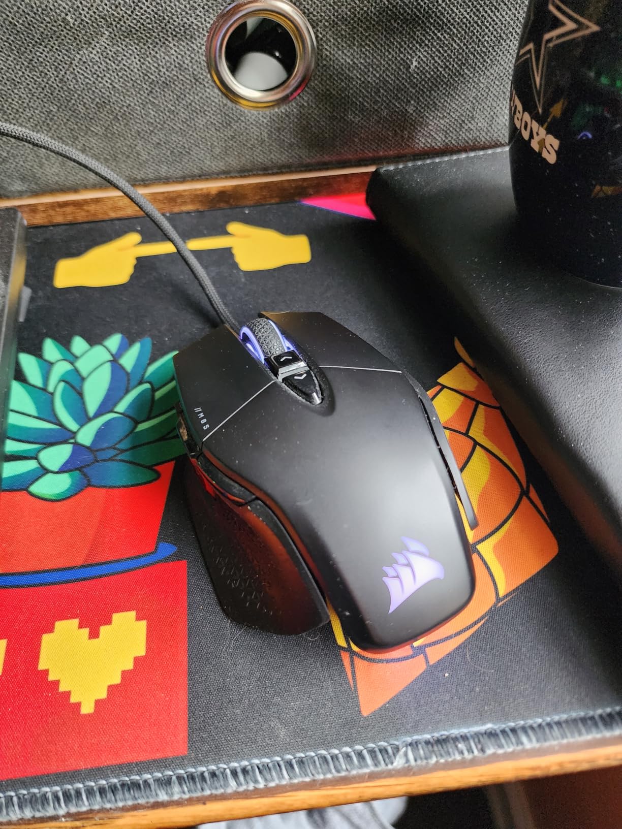 Corsair M65 RGB Ultra Tunable FPS Gaming Mouse Marksman 26,000 DPI Optical Sensor, Optical Switches, AXON Hyper-Processing Technology, Sensor Fusion Control, Tunable Weight System - Black customer photo 2