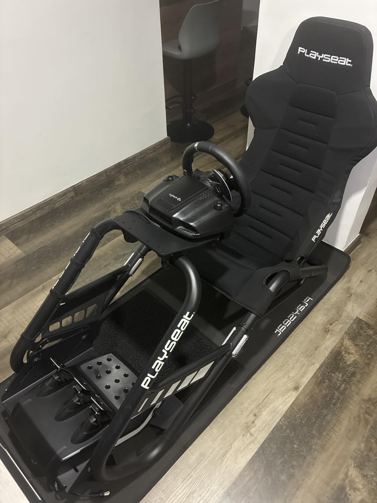 PLAYSEAT Trophy Sim Racing Cockpit | High Performance Racing Simulator Cockpit | Supports Direct Drive | Compatible with All Steering Wheels & Pedals on the Market | Supports PC & Console | Black customer photo 1