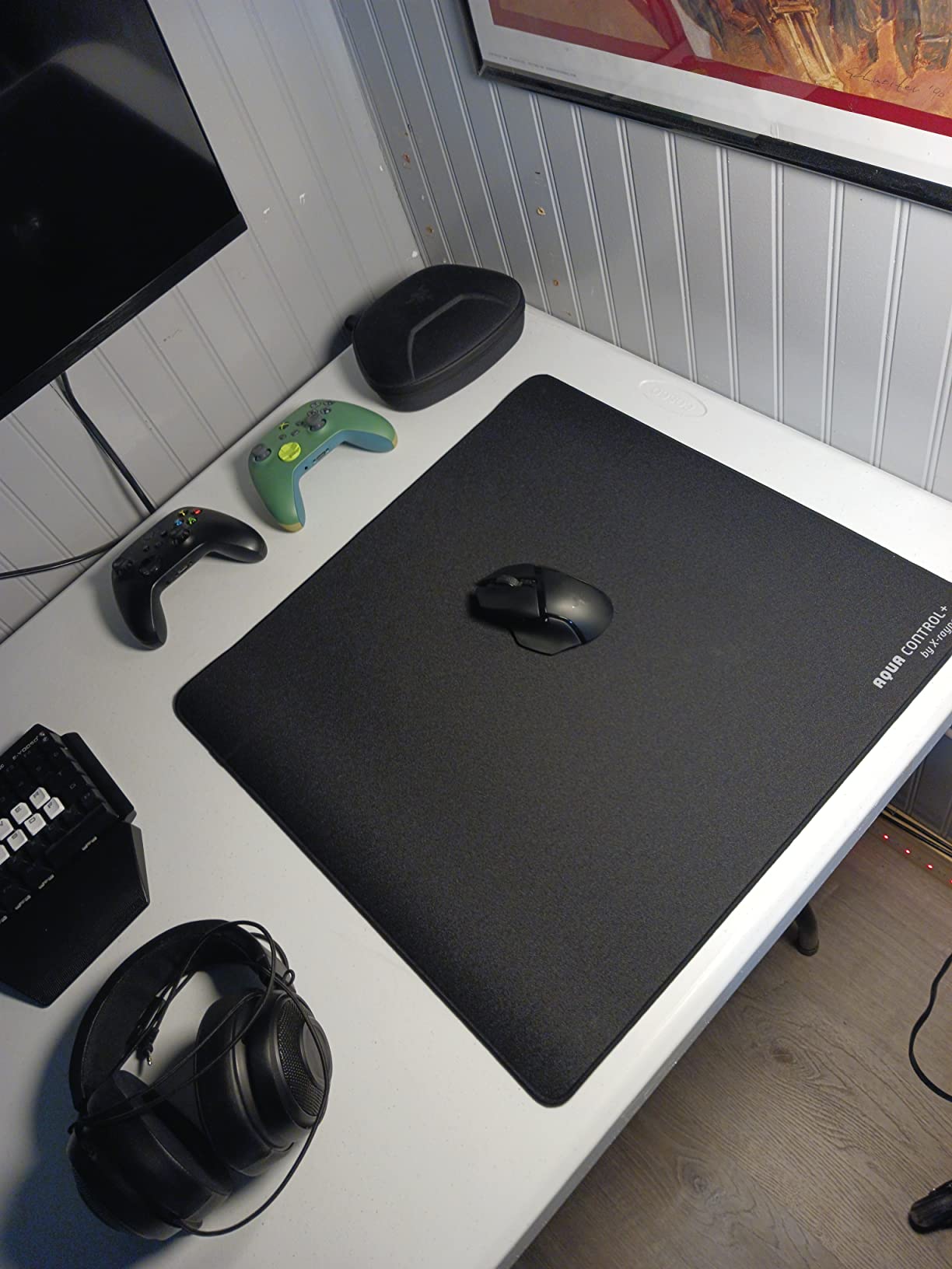 X-Raypad Aqua Control 2 Gaming Mouse Pad, Ultra-High Precision Mouse Pad with Perfect Speed and Control Capability, Consistent X and Y Glide, Designed for FPS Players with Low DPI Requirements customer photo 1