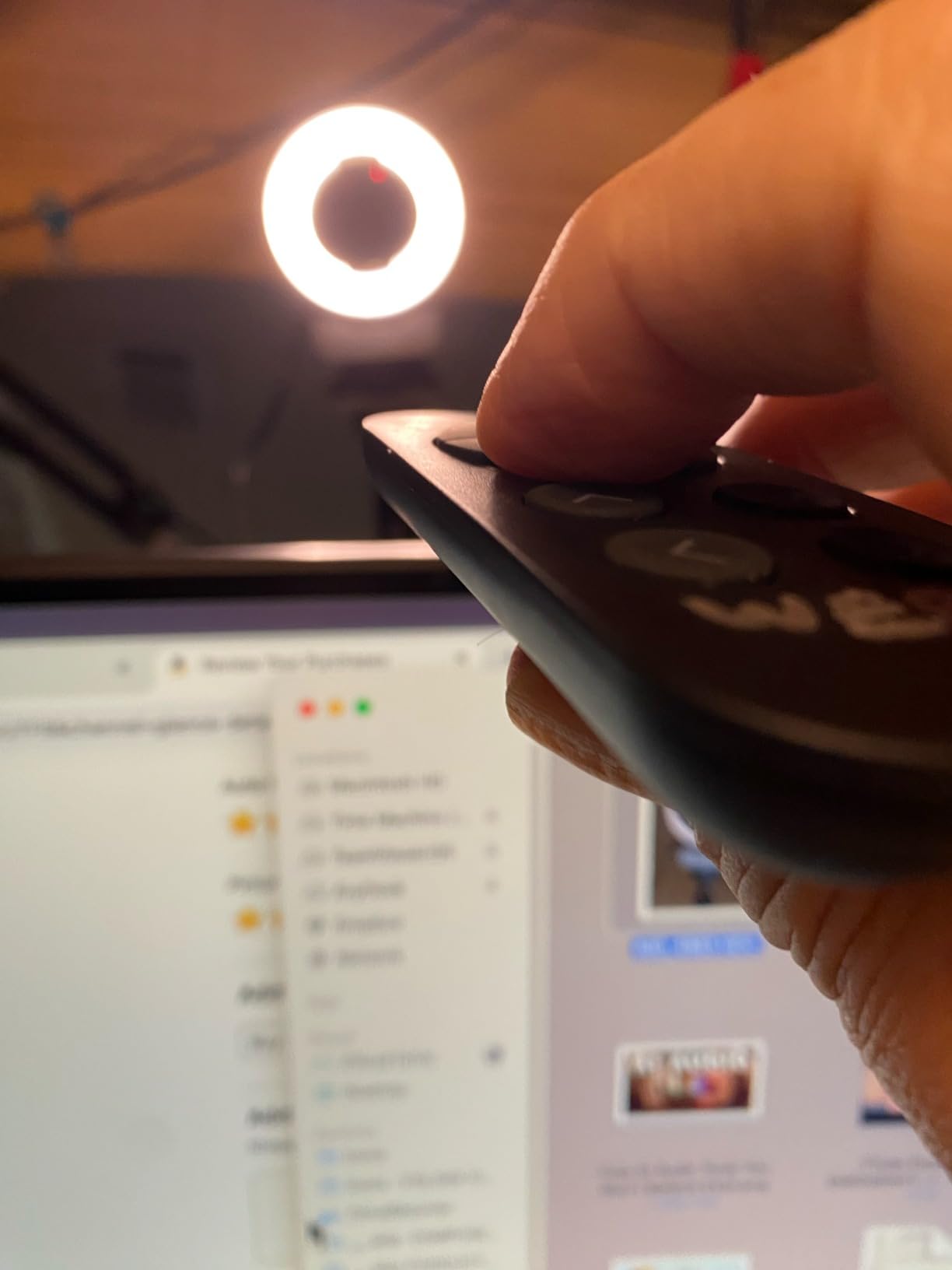 Angetube Streaming Webcam with Microphone, USB 1080P Web Cam w/Ring Light | Remote Control, 1080P@60FPS, 5X Digital Zoom, Built in Privacy Cover, HD Computer Web Camera for Desktop, PC, Laptop, Mac customer photo 2