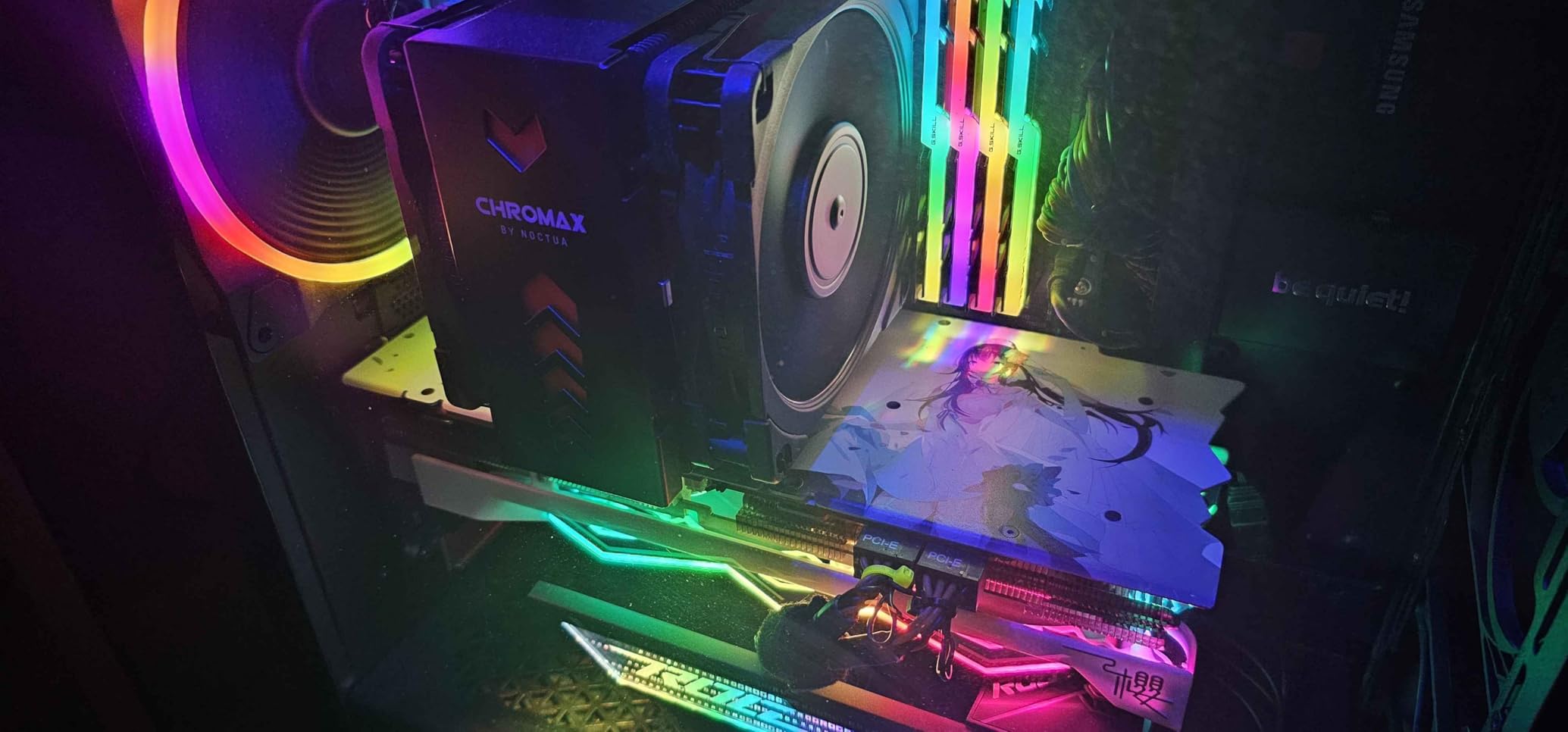 ASUS ROG Herculx GPU Anti-Sag Holder, Solid Zinc Alloy Construction, Easy Toolless Installation, Included Spirit Level, Adjustable Height, Wide Compatibility, Aura Sync RGB, 2 Year Warranty customer photo 1