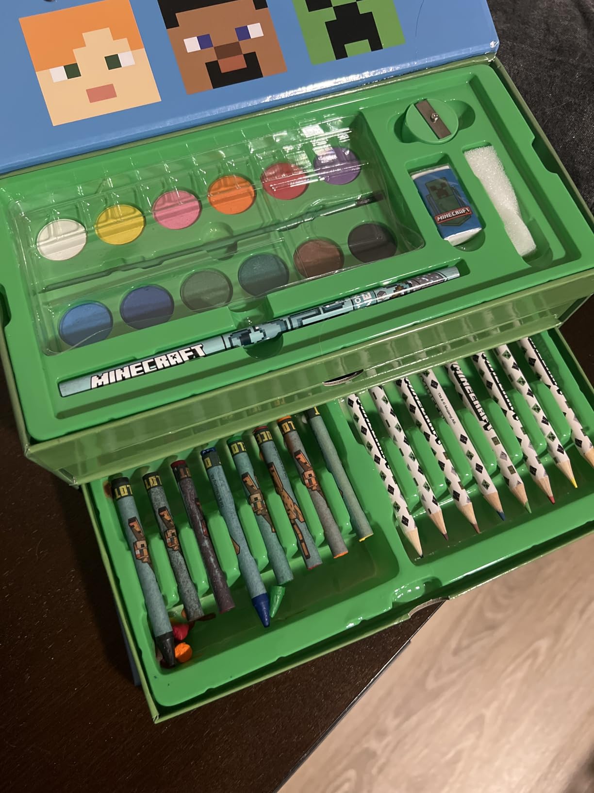 Minecraft Colored Pencils Art Supplies Set with Crayons, Watercolor Paints & Markers customer photo 1