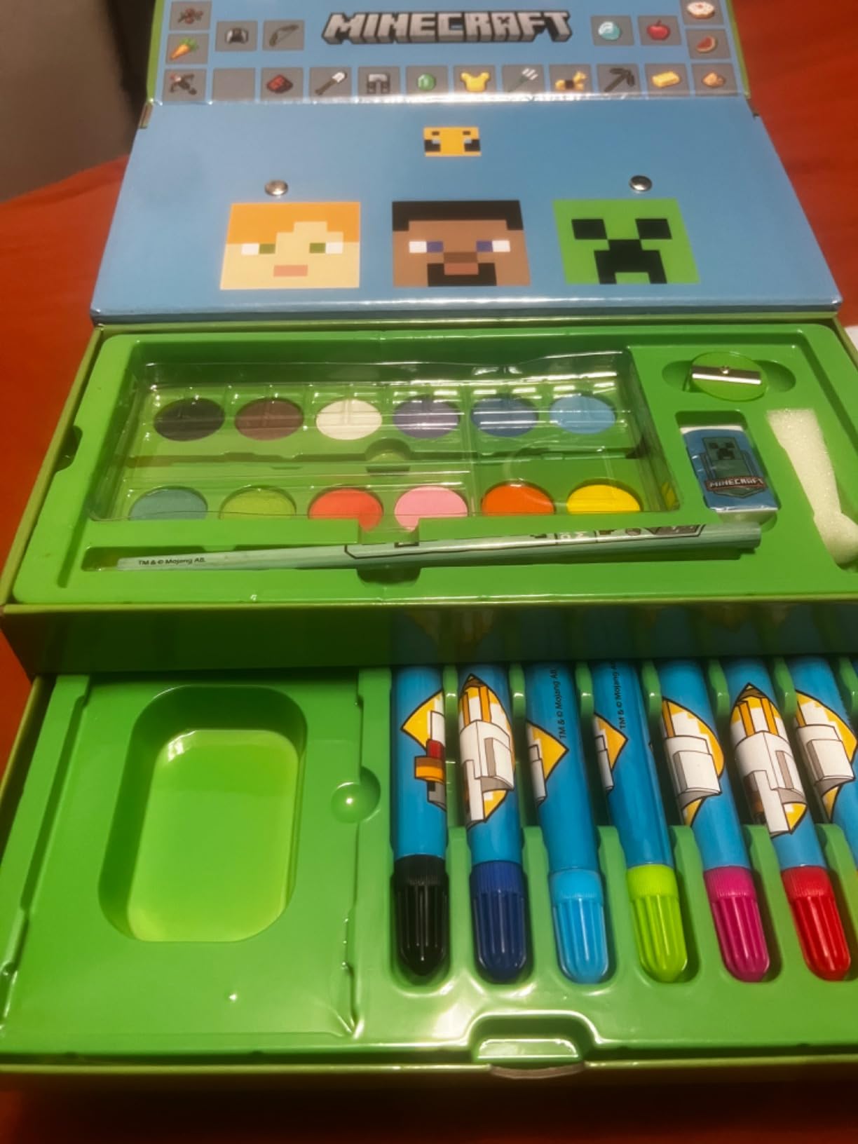 Minecraft Colored Pencils Art Supplies Set with Crayons, Watercolor Paints & Markers customer photo 2