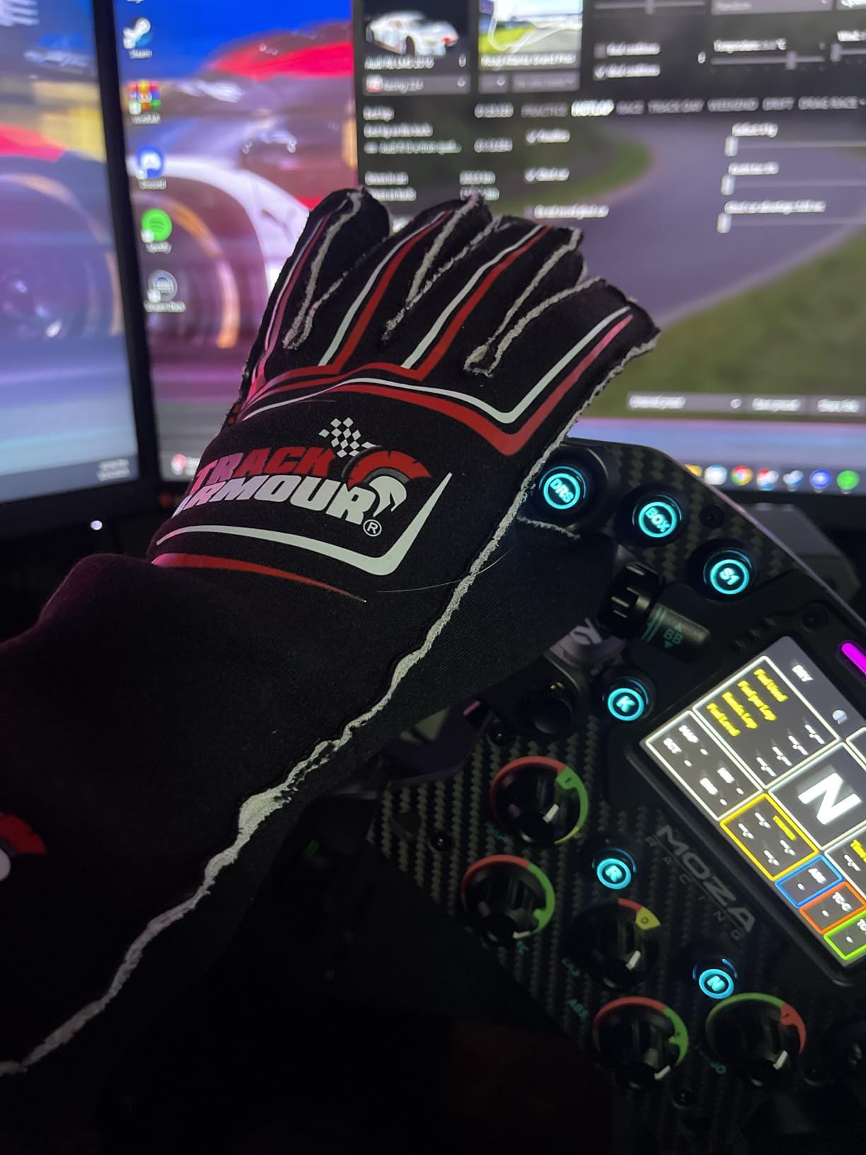 TRACK ARMOUR Series 4 Auto Racing Glove, SFI 3.3/5, Nomex Fabric, Silicon Grip, Fire Retardant, Flame Resistant, Driving, Karting, Sim Racing customer photo 2