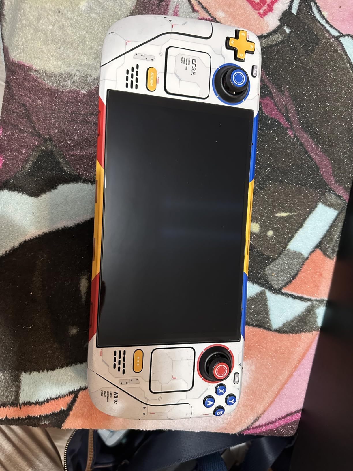 Steam Deck Skin, Gundam Edition, Full Wrapping Matte Vinyl Skin for Steam Deck (Designed by POP SKIN), Compatible with Both Steam Deck LCD Version and OLED Version. customer photo 2