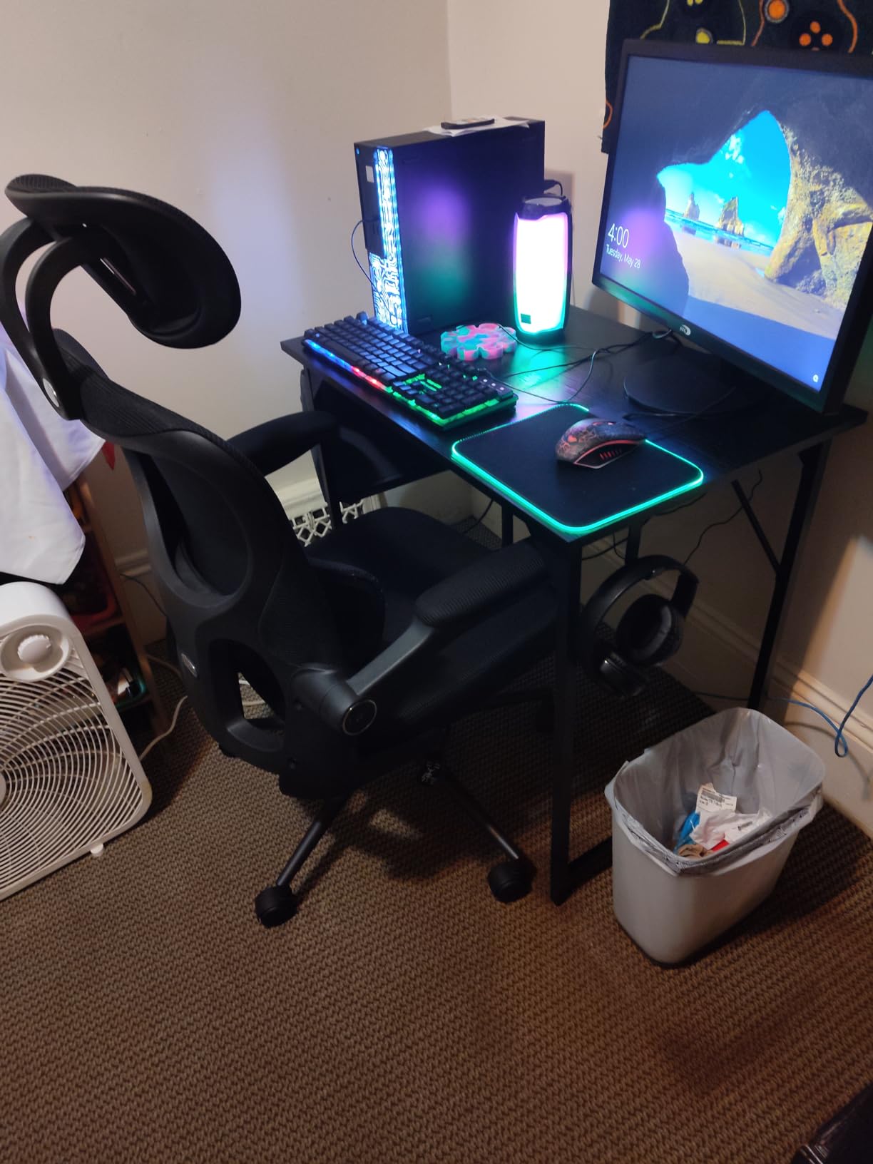 Dell Gaming OptiPlex Desktop RGB Computer PC, Intel Core i7, GeForce GT 1030 2GB GDDR5, 16GB RAM, 512GB SSD, 24 Inch HDMI Monitor, Keyboard Mouse and Headset, WiFi, Windows 11 Pro (Renewed) customer photo 1