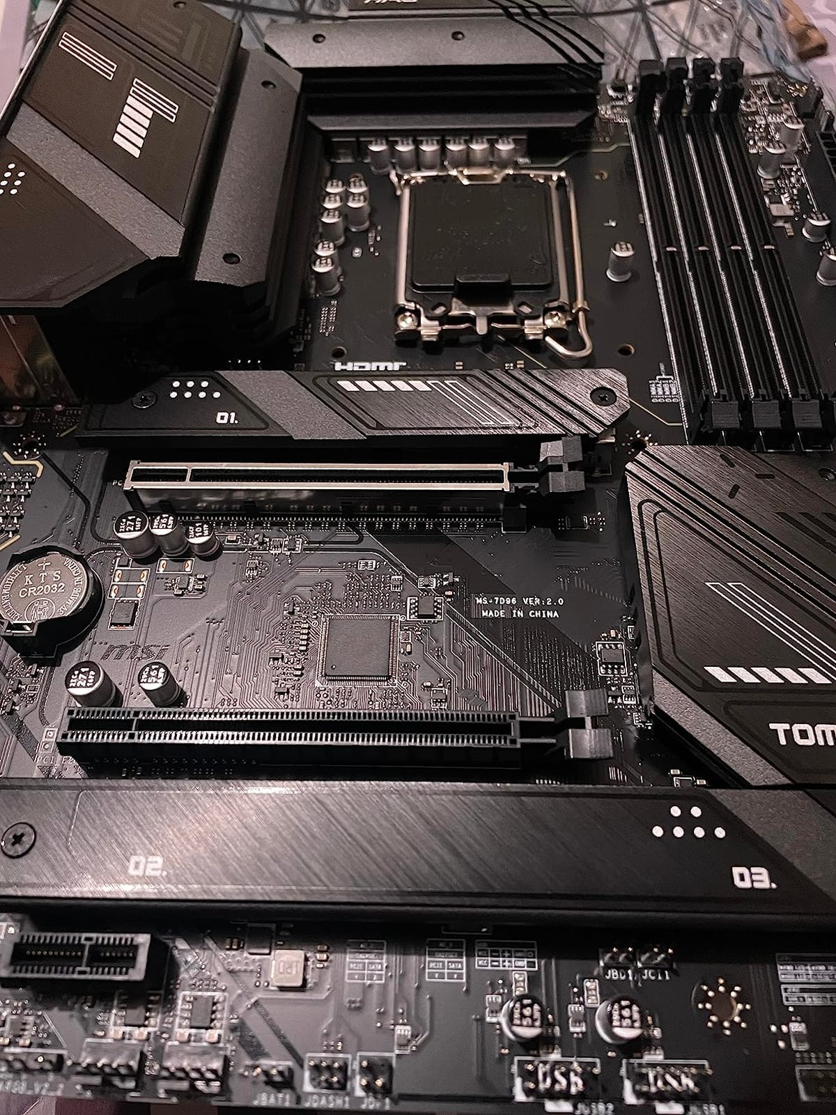 MSI MAG B760 Tomahawk WiFi Gaming Motherboard (Supports 12th/13th/14th Gen Intel Processors, LGA 1700, DDR5, PCIe 5.0, M.2, 2.5Gbps LAN, USB 3.2 Gen2, HDMI/DP, Wi-Fi 6E, Bluetooth 5.3, ATX) customer photo 2