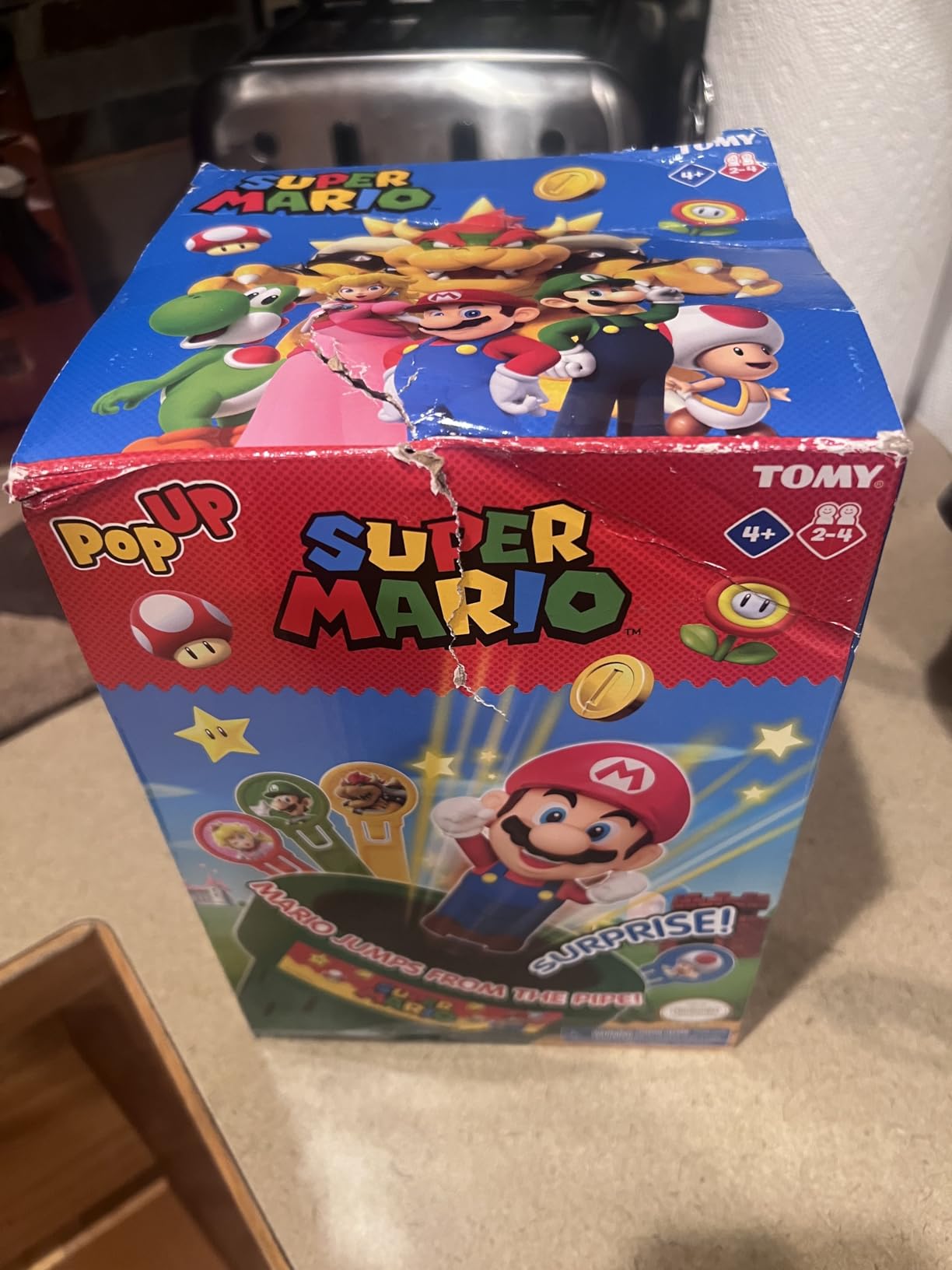TOMY Pop Up Super Mario Family Action Game - 2-4 Players - Ages 4+ customer photo 2