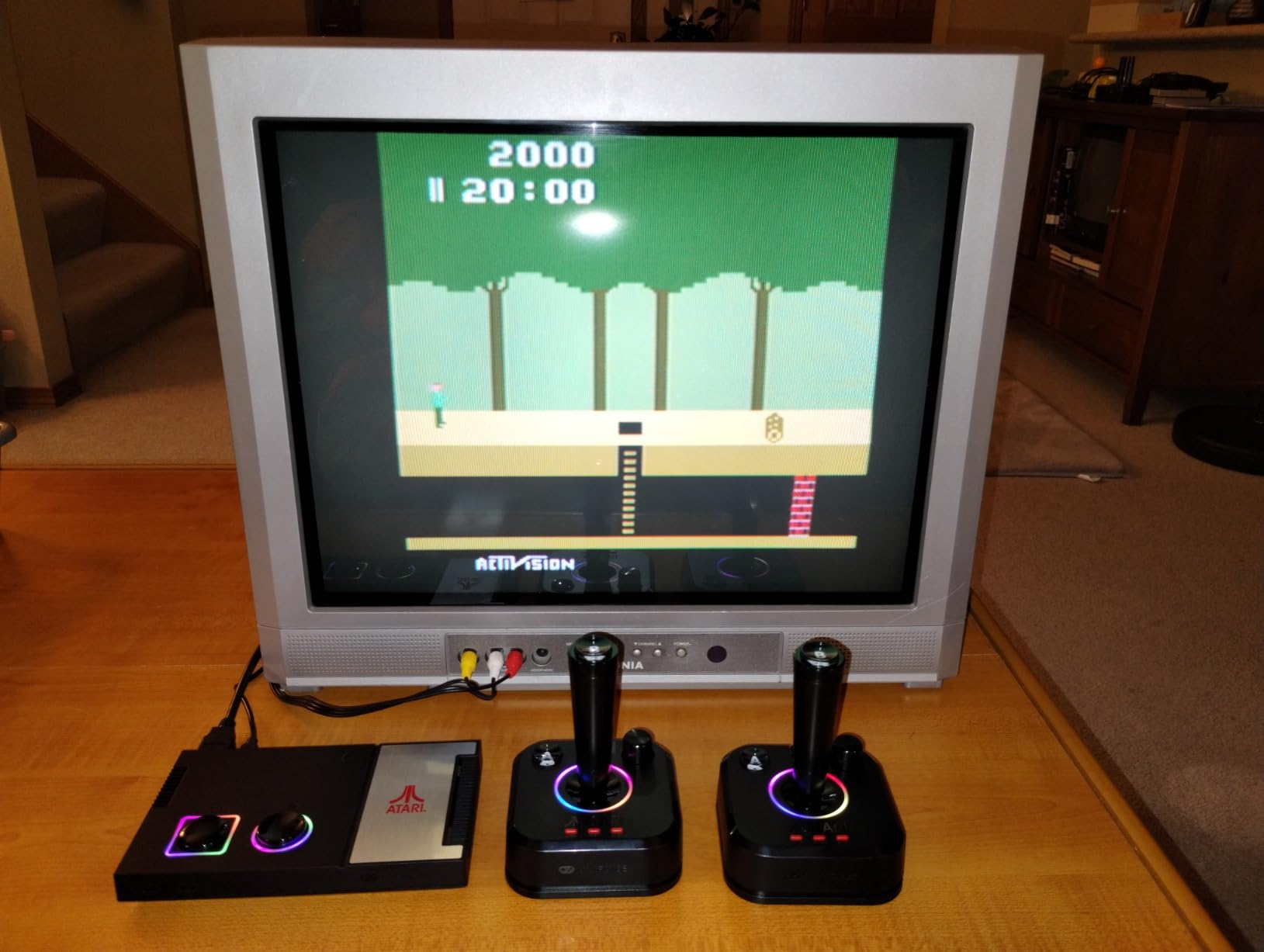 Atari Game Station Pro: Retro Video Game Console with 200+ Games, Wireless Joysticks, RGB LED Lights customer photo 2
