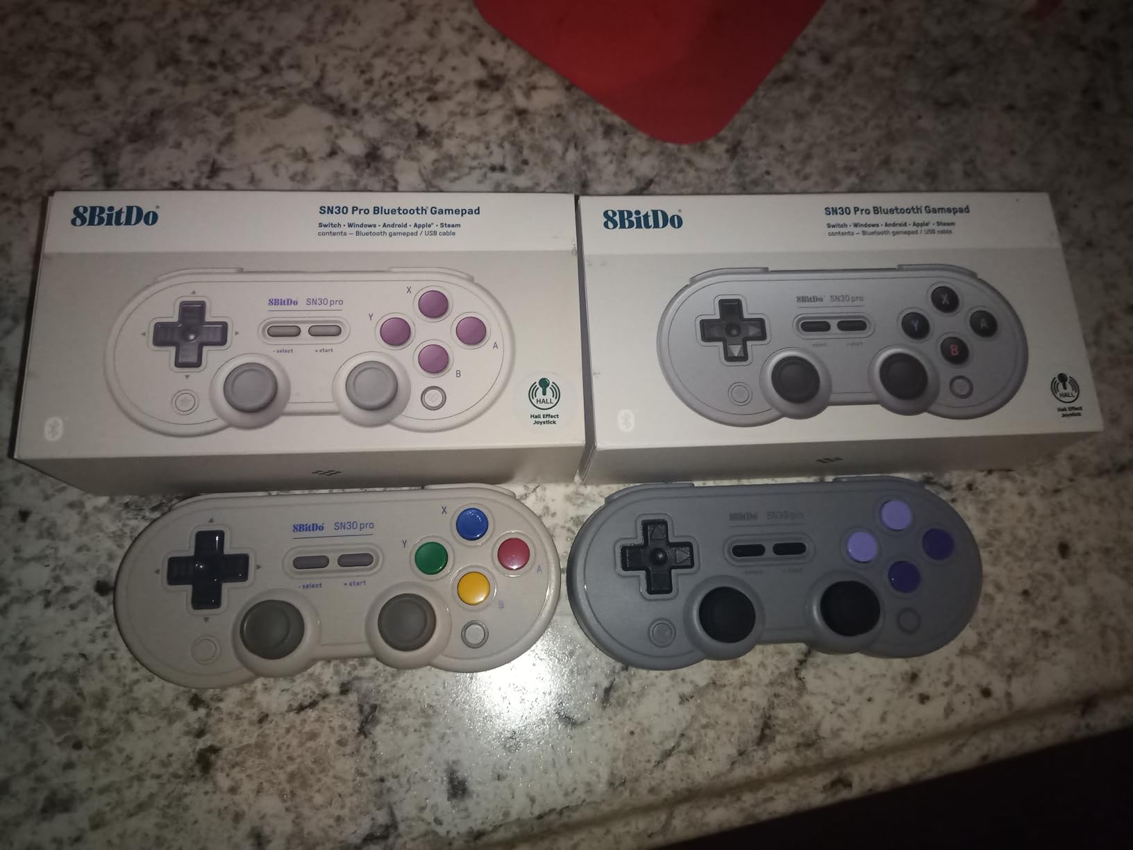 8Bitdo SN30 Pro Bluetooth Controller, Hall Effect Joystick (Crystal Purple) customer photo 1